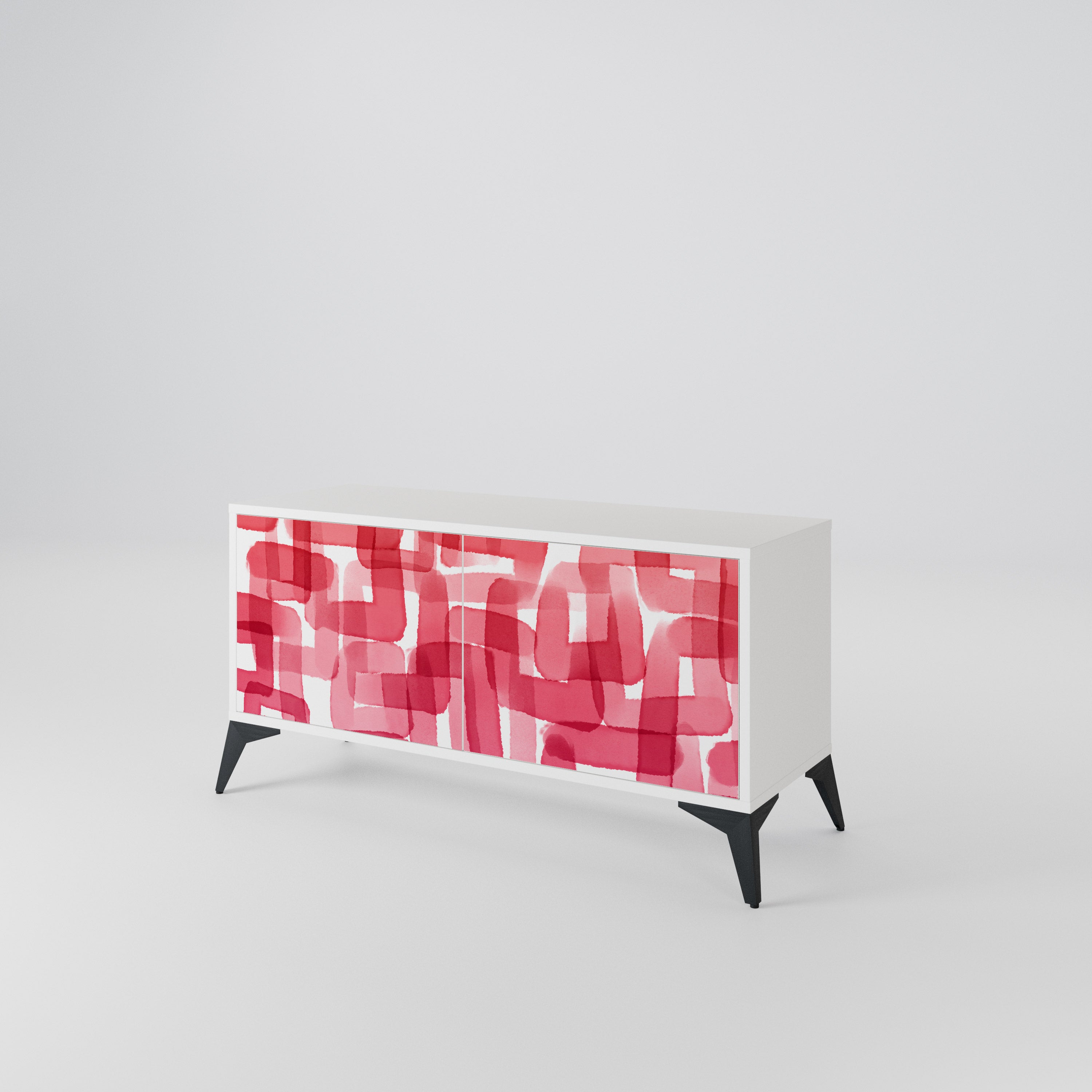 KALEIDOSCOPIC CUBISM Kompakt TV-bänk med 2 dörrar