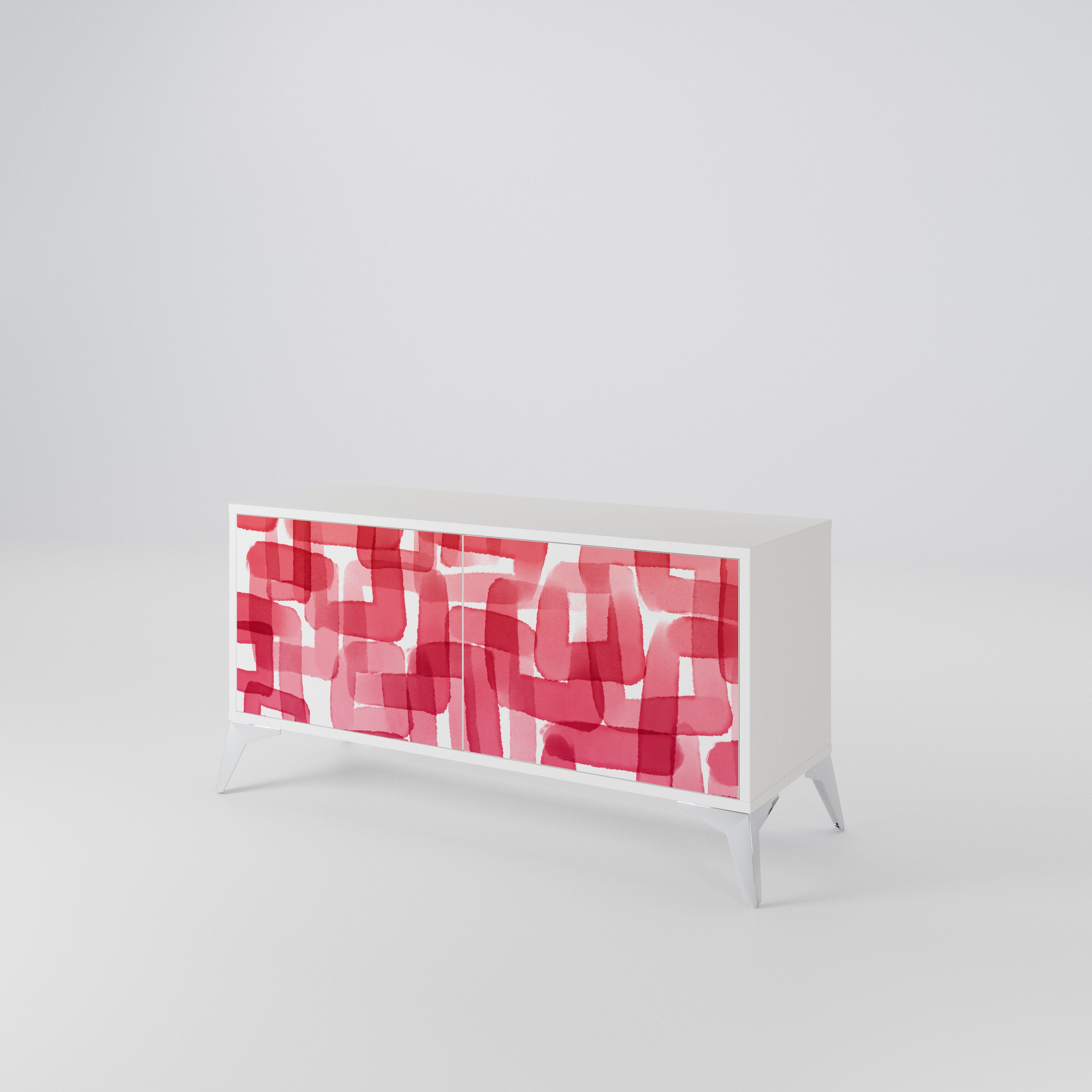 KALEIDOSCOPIC CUBISM Kompakt TV-bänk med 2 dörrar