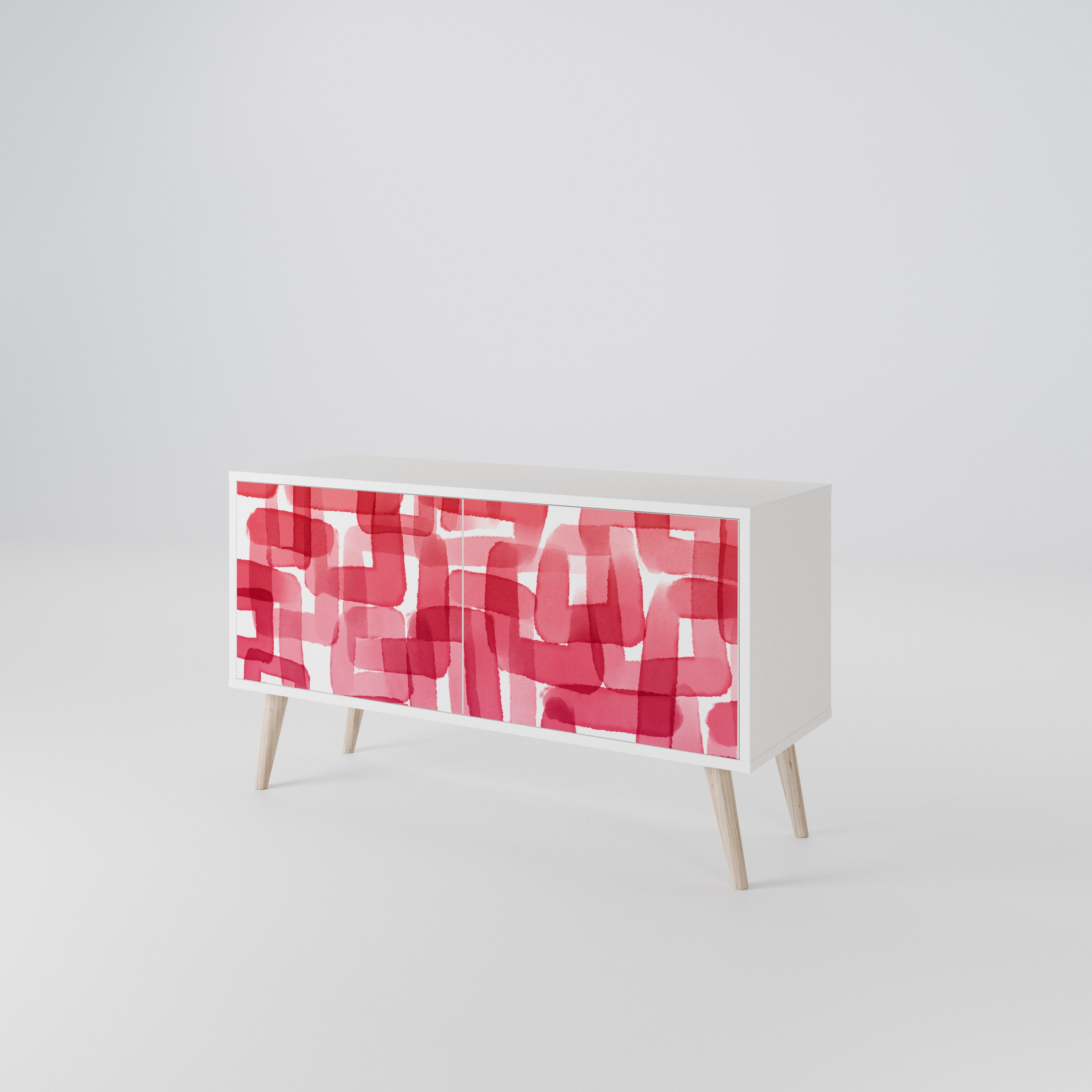 KALEIDOSCOPIC CUBISM Kompakt TV-bänk med 2 dörrar