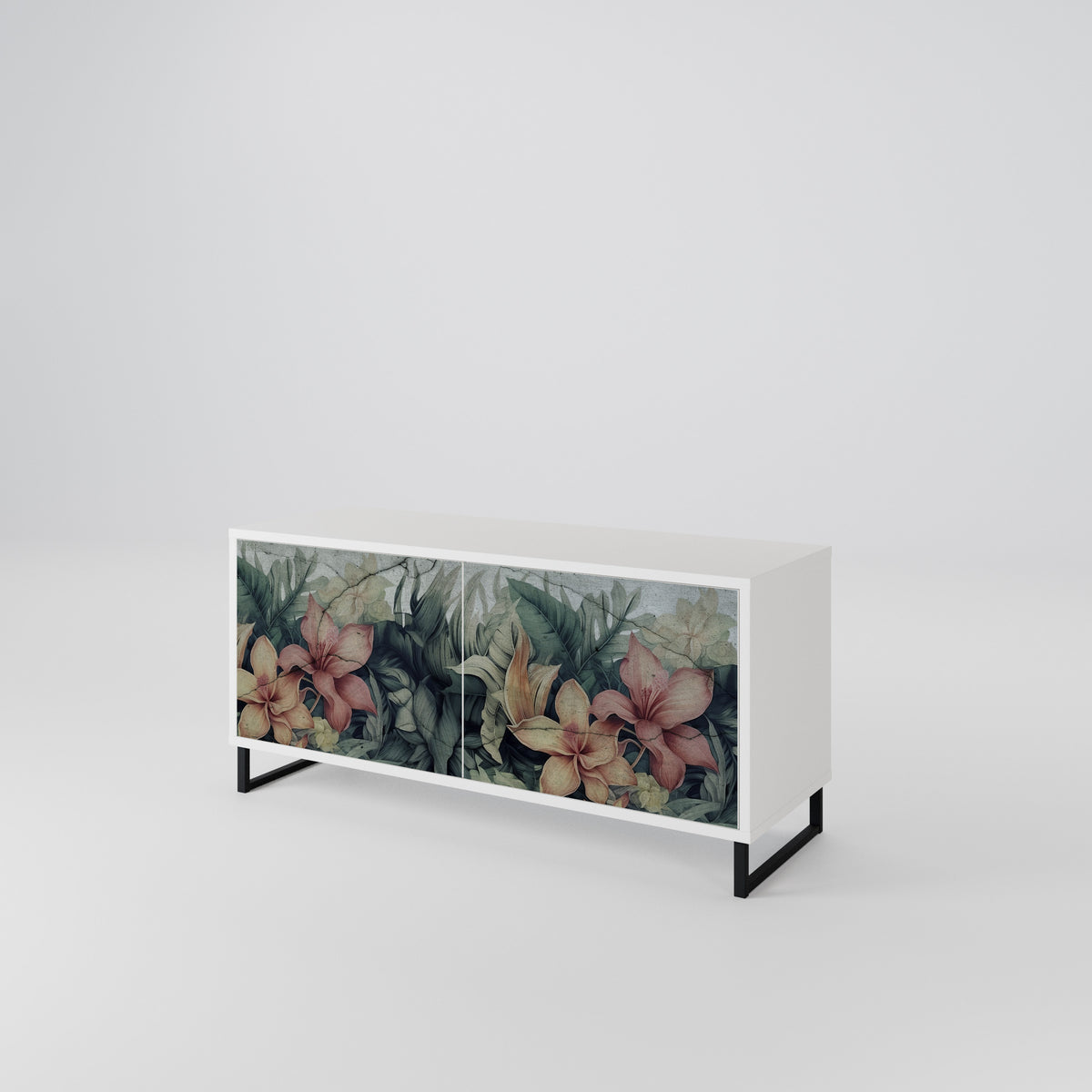 HEAVENLY BLOOM Kompakt TV-bänk med 2 dörrar