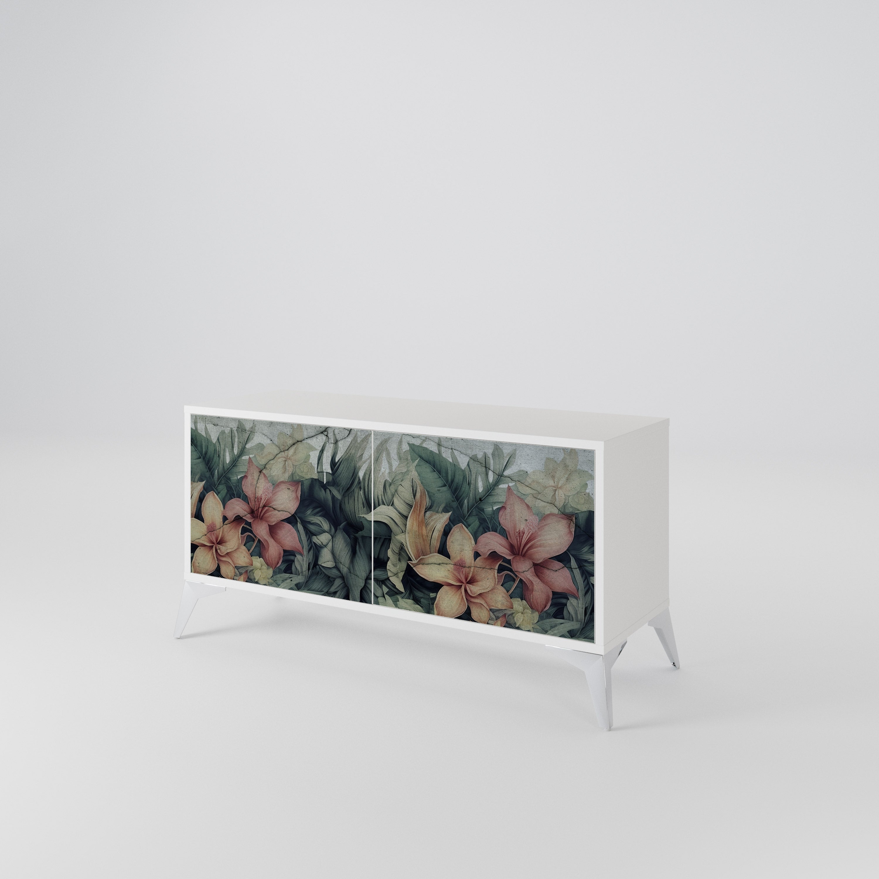 HEAVENLY BLOOM Kompakt TV-bänk med 2 dörrar