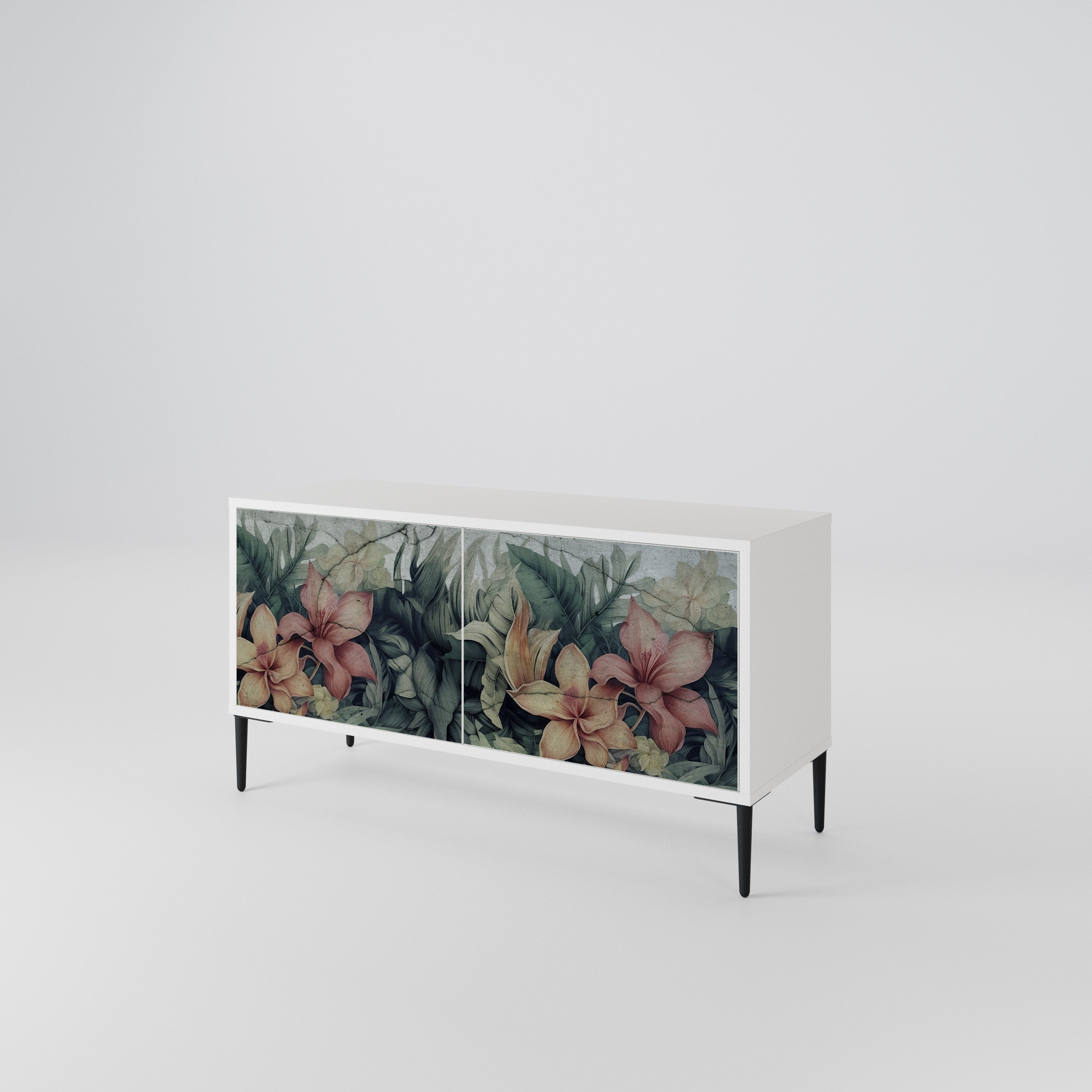 HEAVENLY BLOOM Kompakt TV-bänk med 2 dörrar