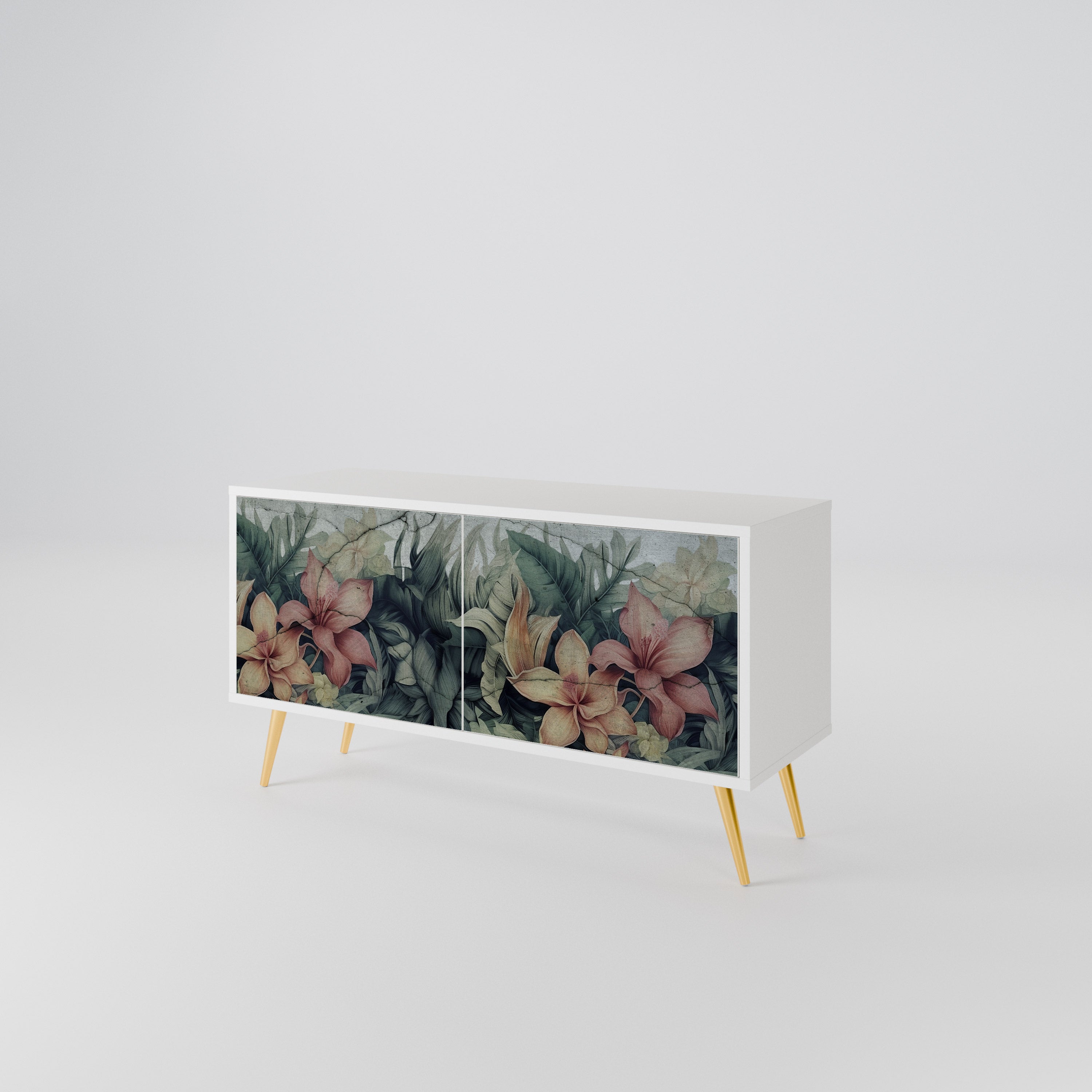 HEAVENLY BLOOM Kompakt TV-bänk med 2 dörrar