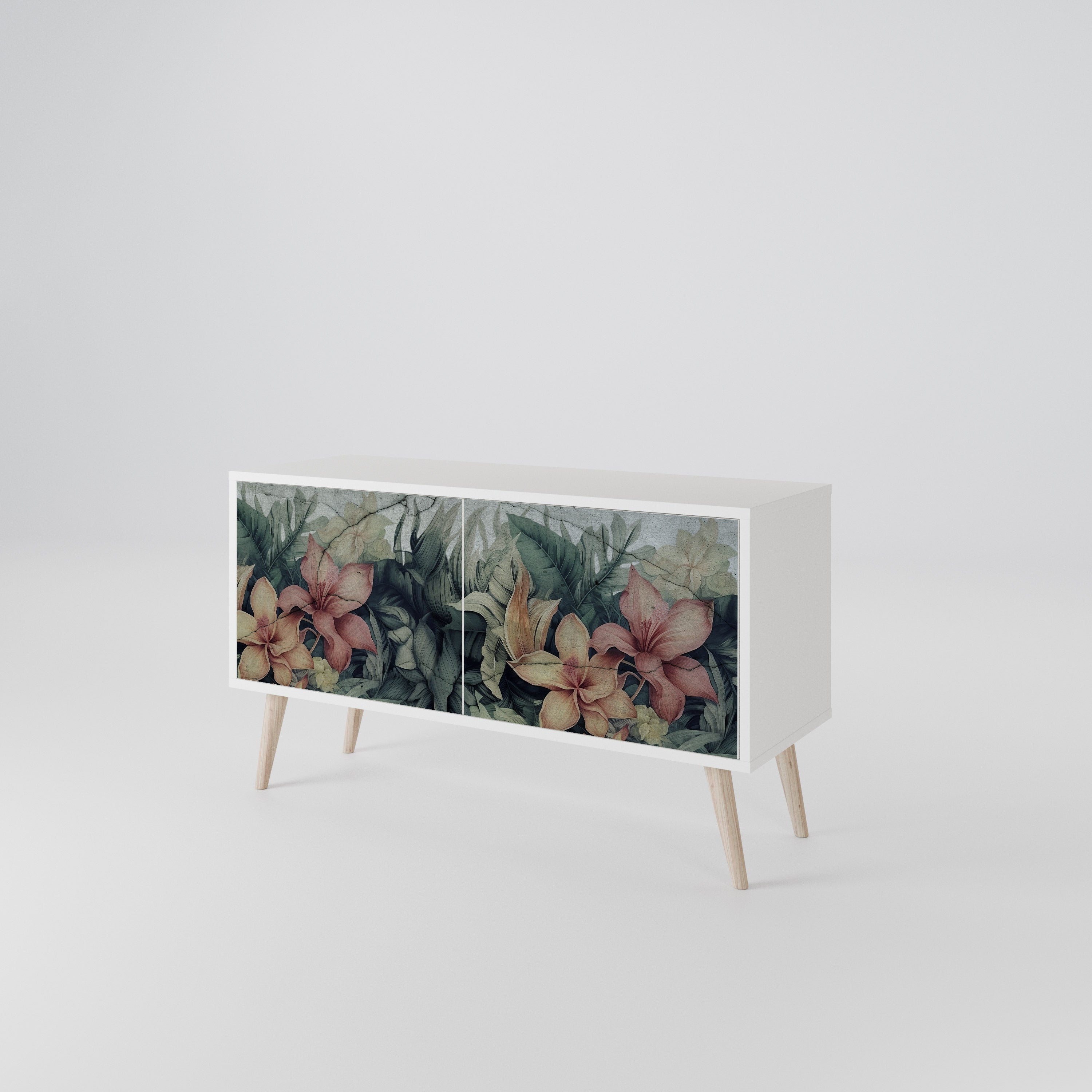 HEAVENLY BLOOM Kompakt TV-bänk med 2 dörrar