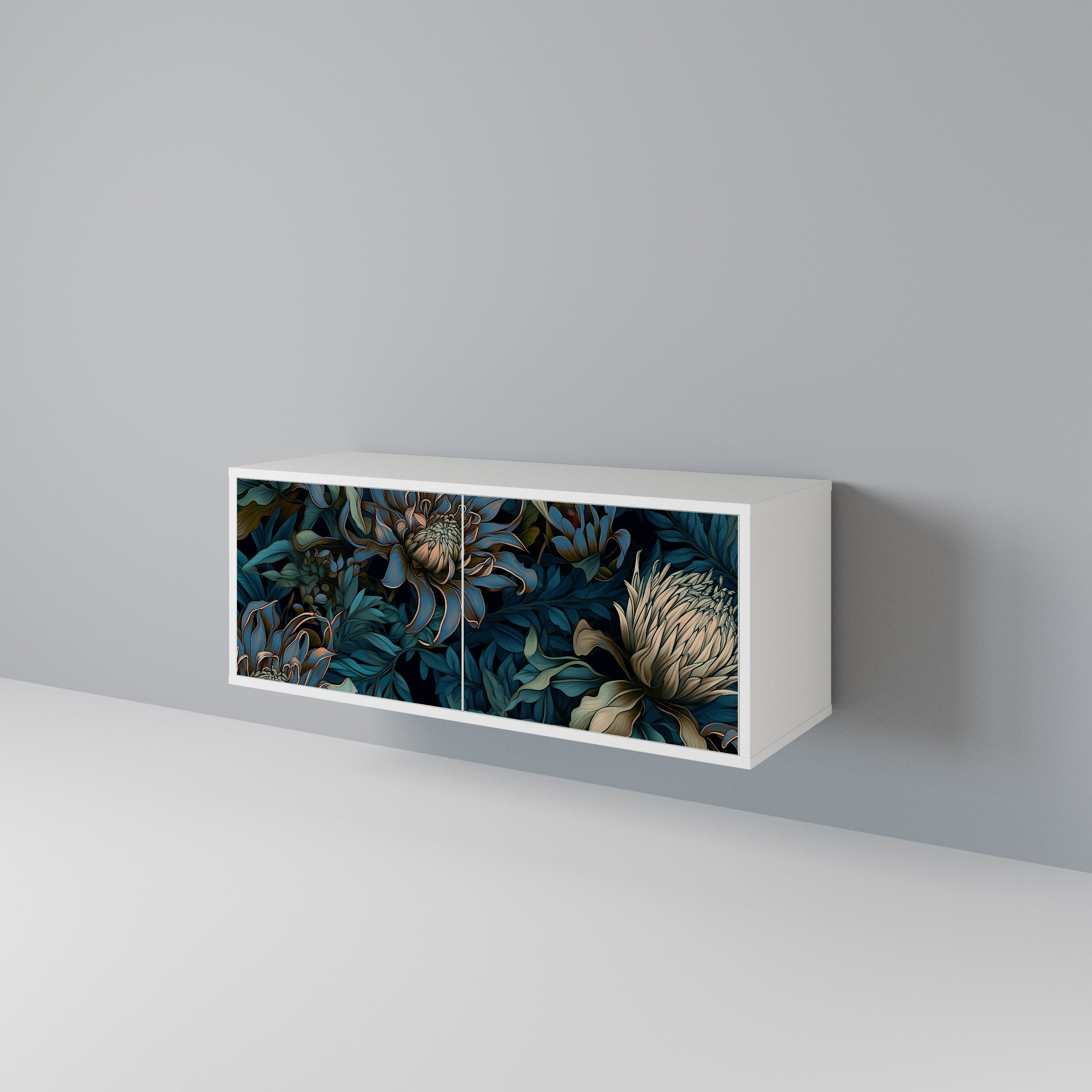 TWILIGHT BLOOM Kompakt TV-bänk med 2 dörrar