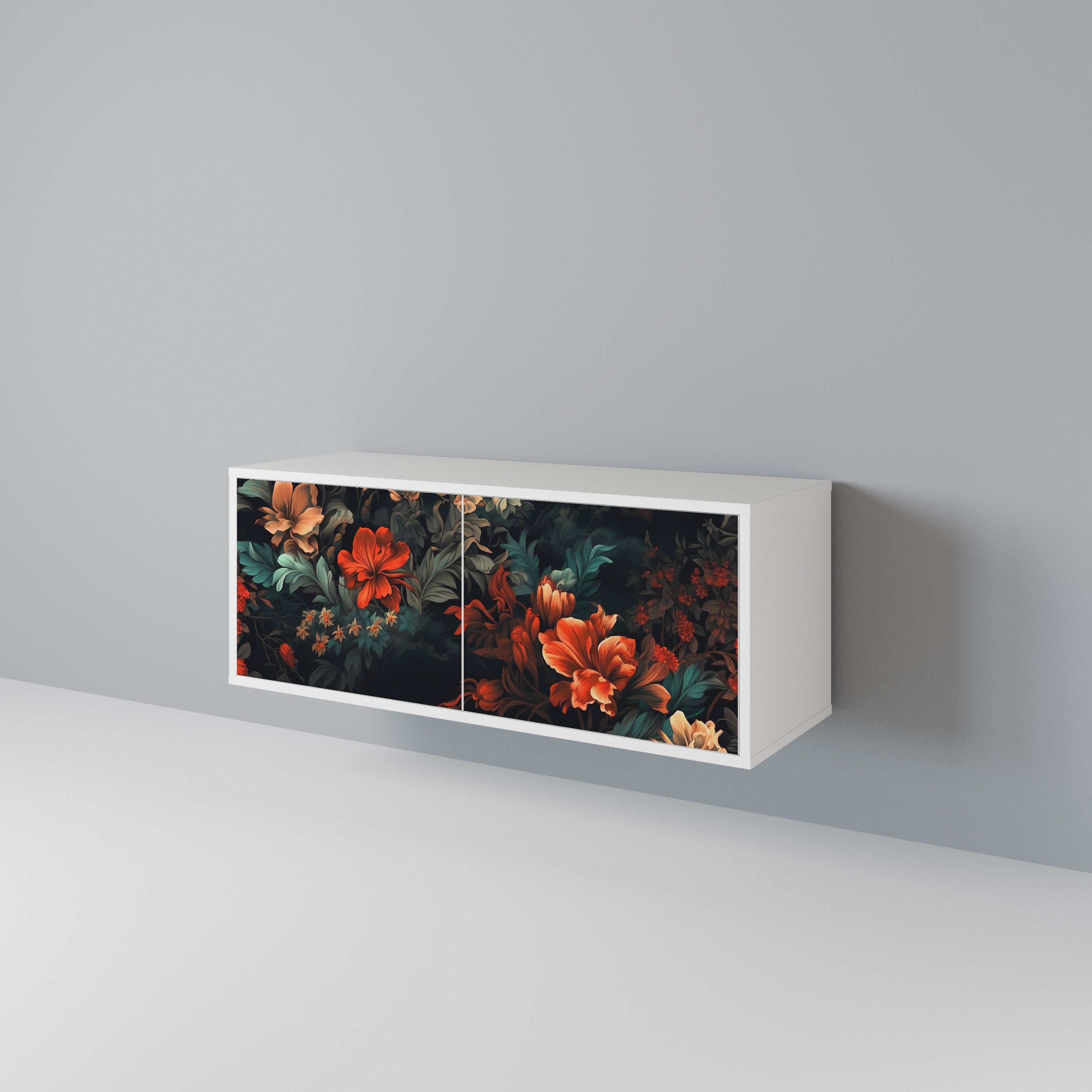 IMAGINARY BLOSSOM Kompakt TV-bänk med 2 dörrar