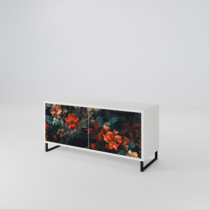 IMAGINARY BLOSSOM Kompakt TV-bänk med 2 dörrar