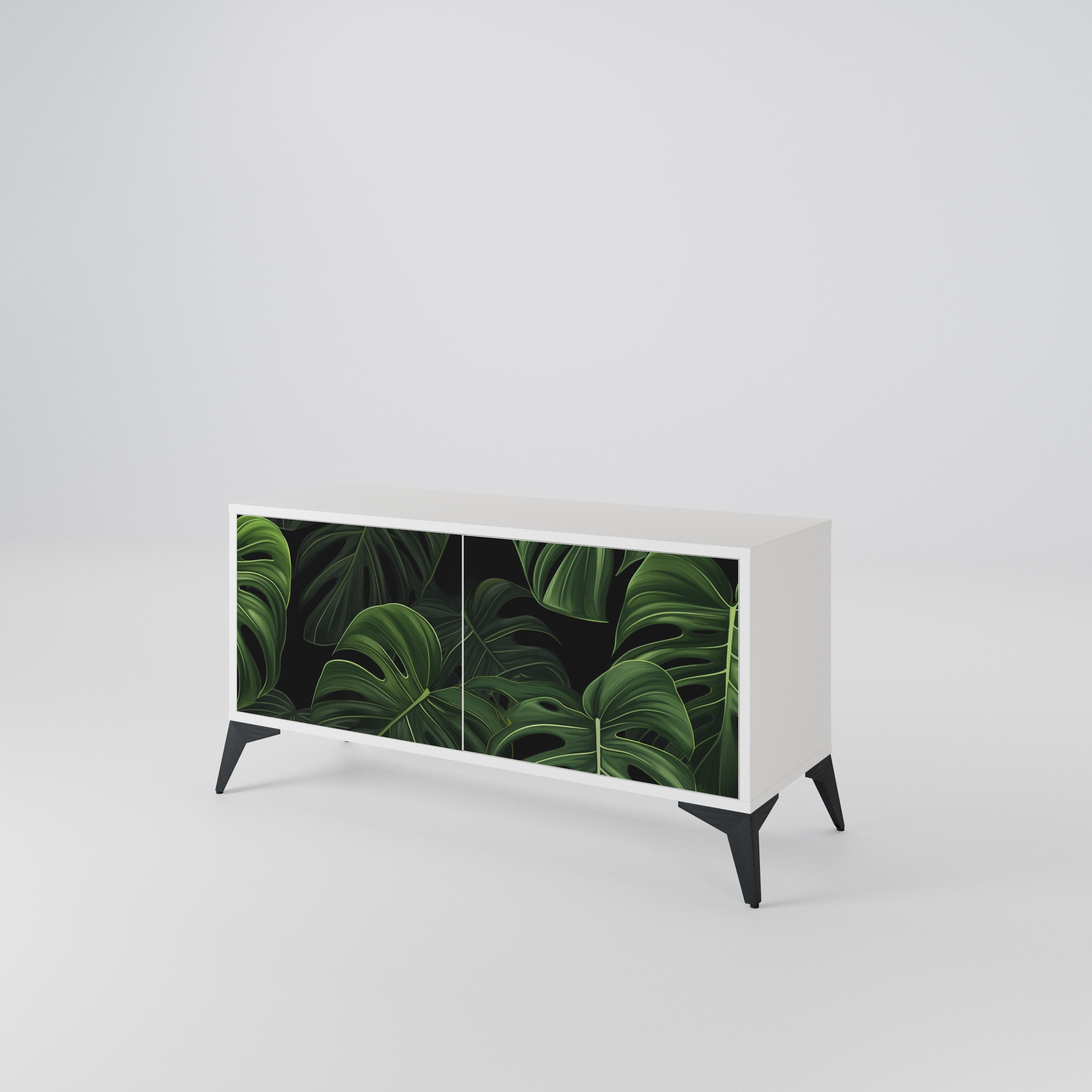 INFINITE MONSTERA Kompakt TV-bänk med 2 dörrar