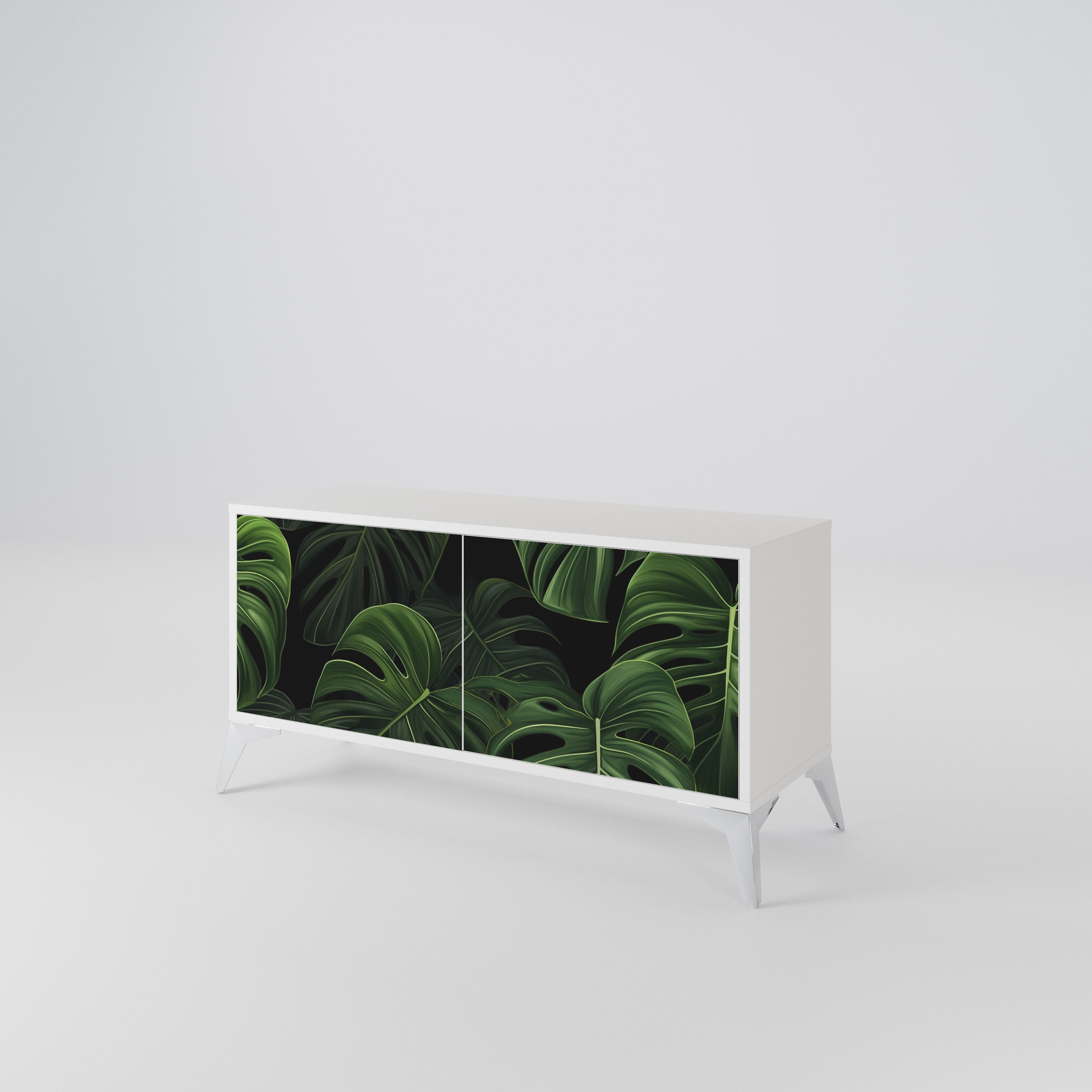 INFINITE MONSTERA Kompakt TV-bänk med 2 dörrar