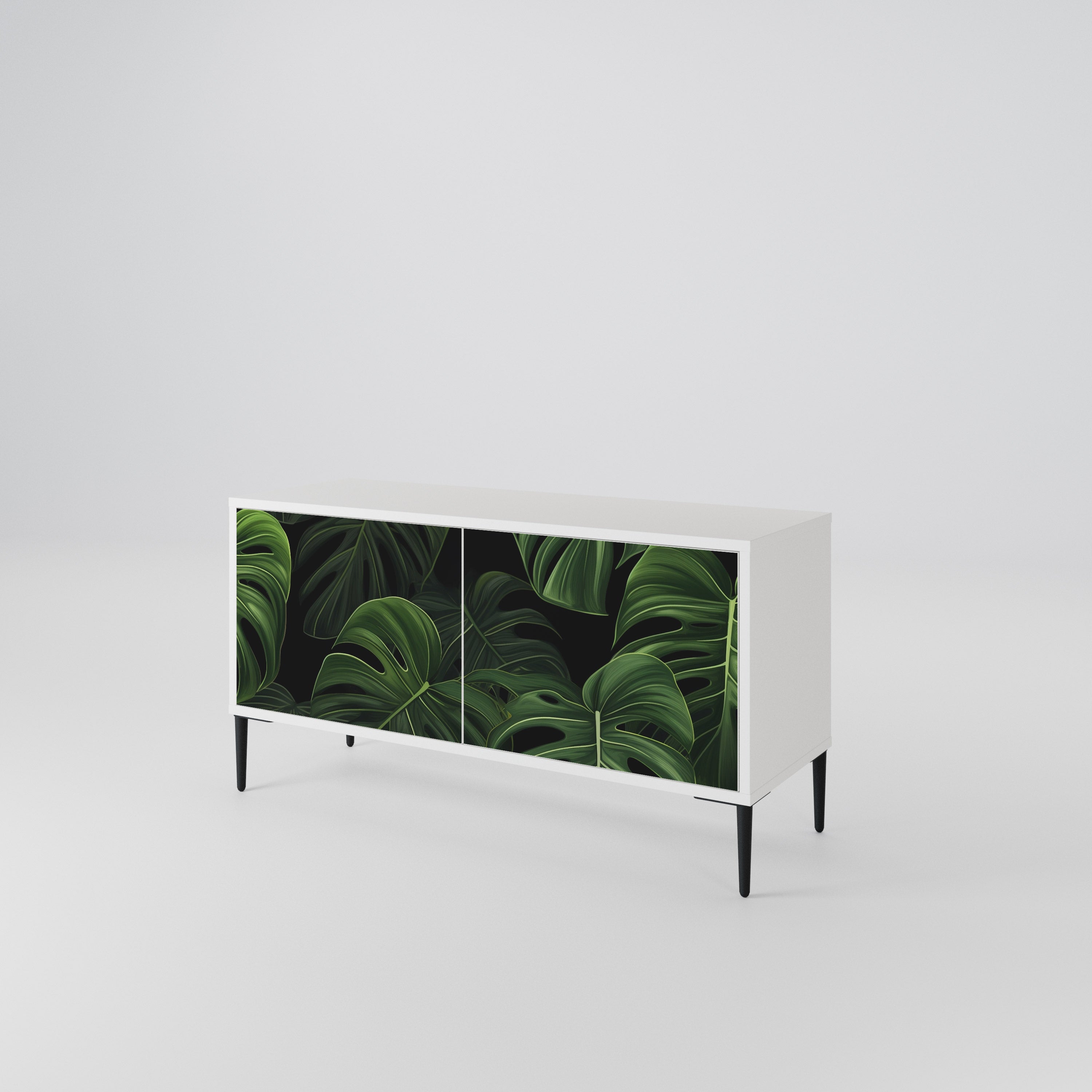 INFINITE MONSTERA Kompakt TV-bänk med 2 dörrar