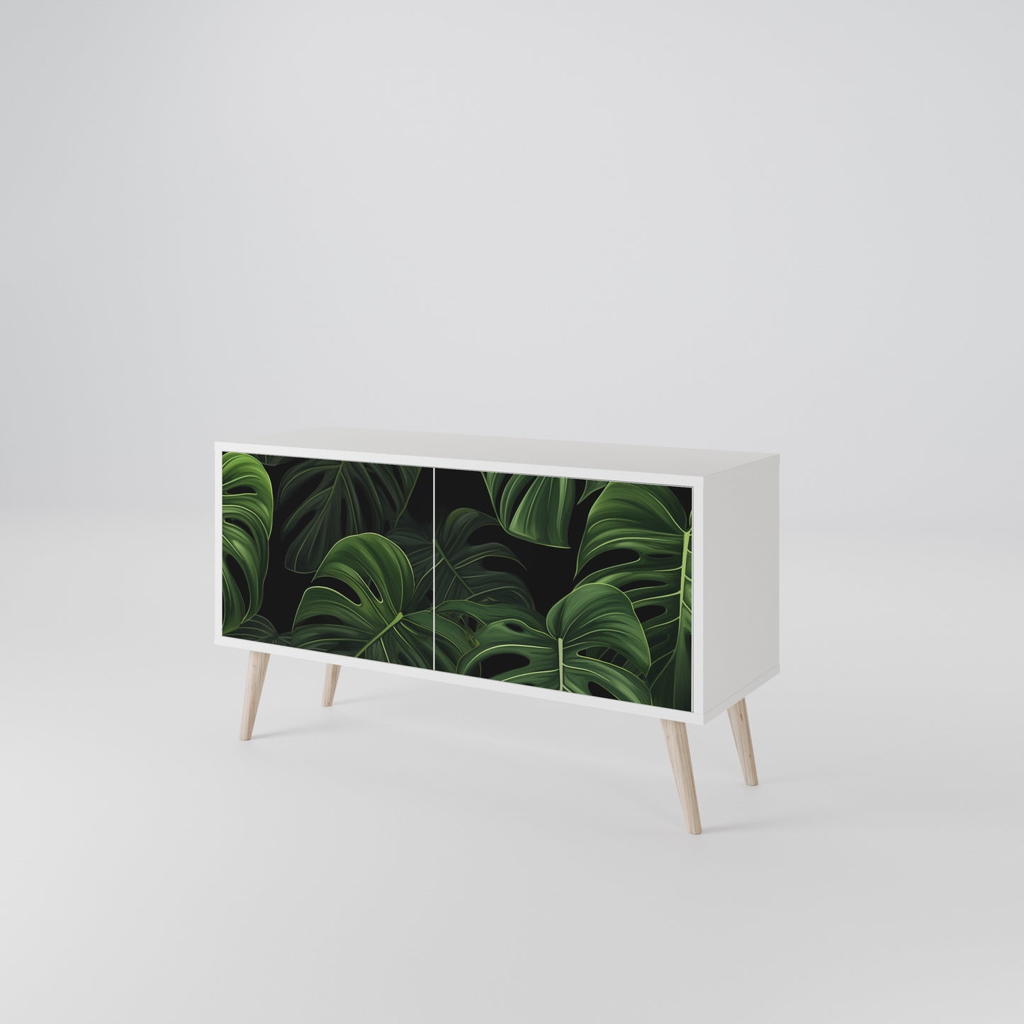 INFINITE MONSTERA Kompakt TV-bänk med 2 dörrar