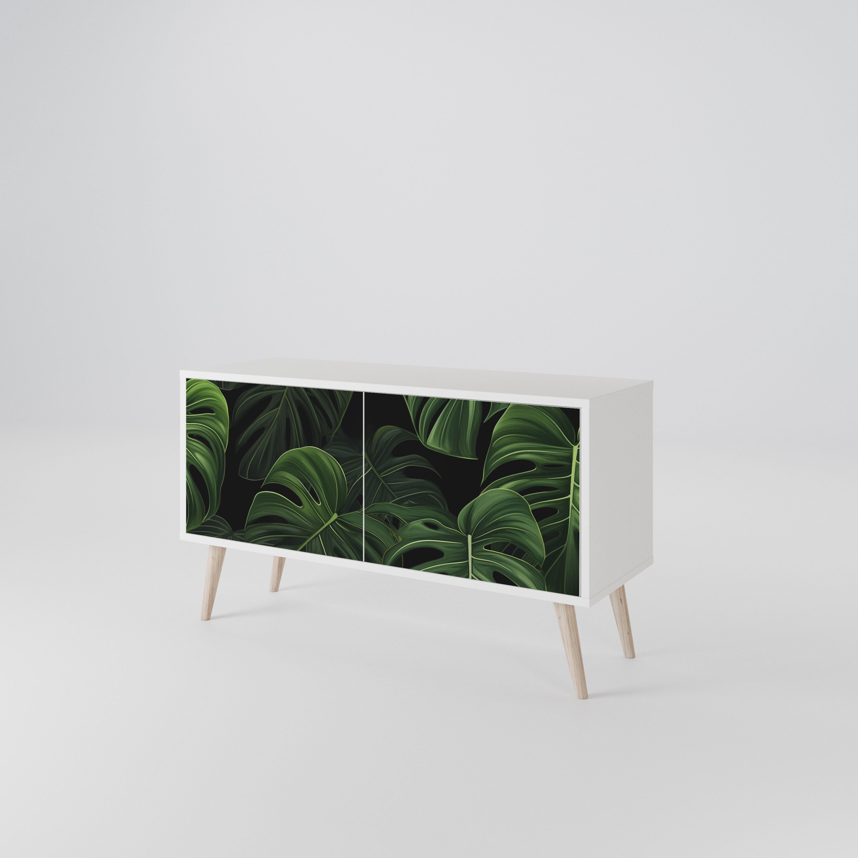 INFINITE MONSTERA Kompakt TV-bänk med 2 dörrar