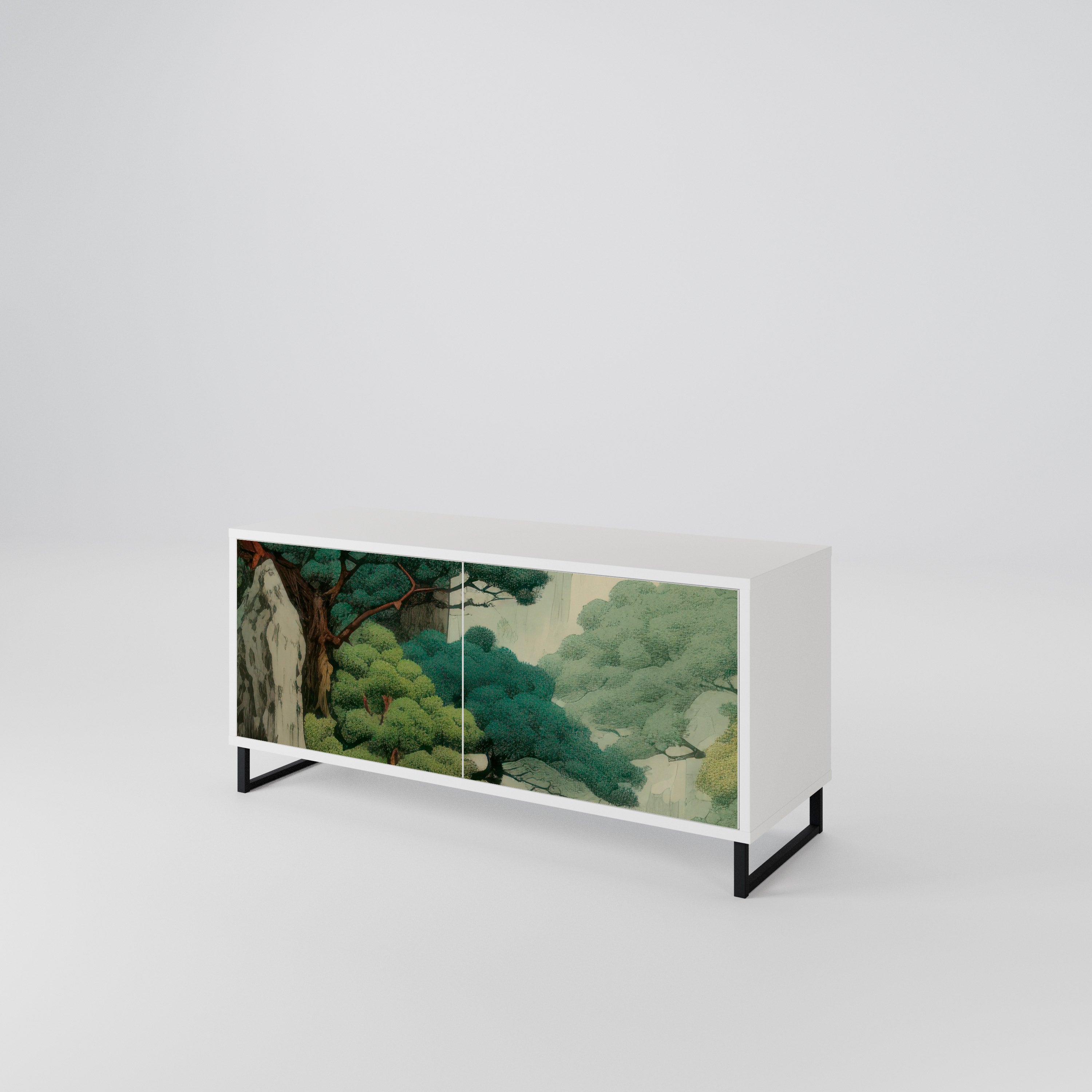 VERDURE ABYSS Kompakt TV-bänk med 2 dörrar
