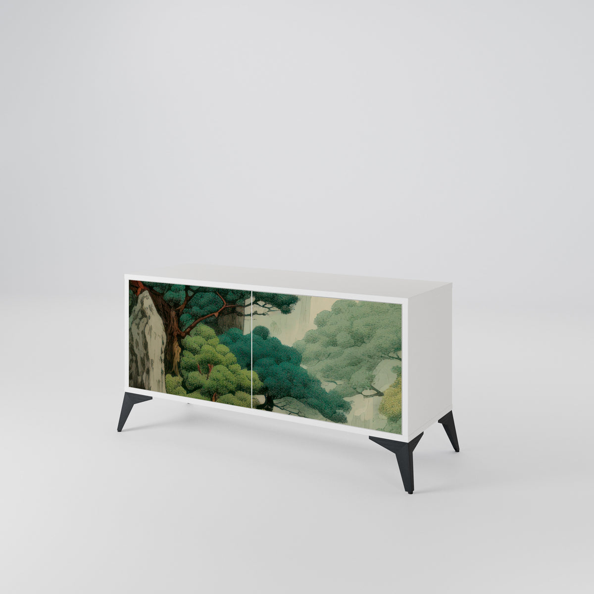 VERDURE ABYSS Kompakt TV-bänk med 2 dörrar