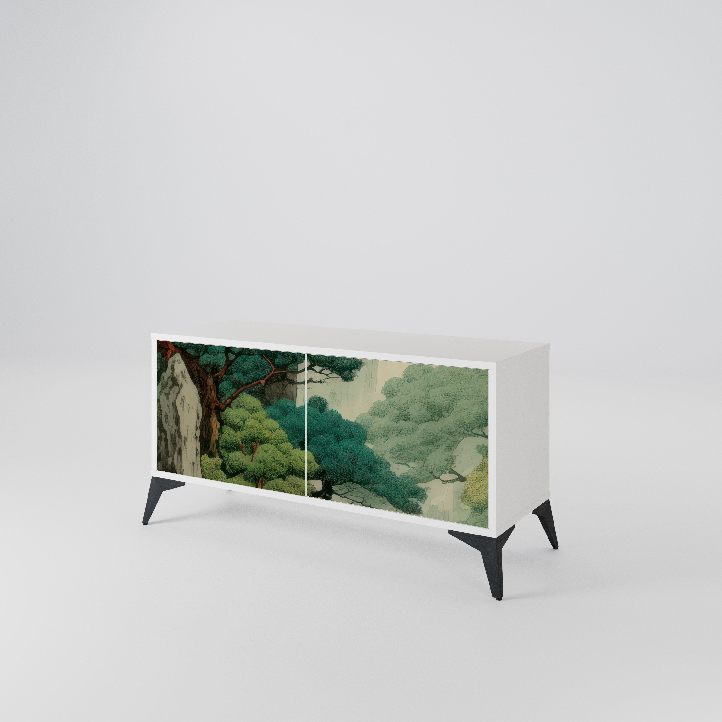 VERDURE ABYSS Kompakt TV-bänk med 2 dörrar