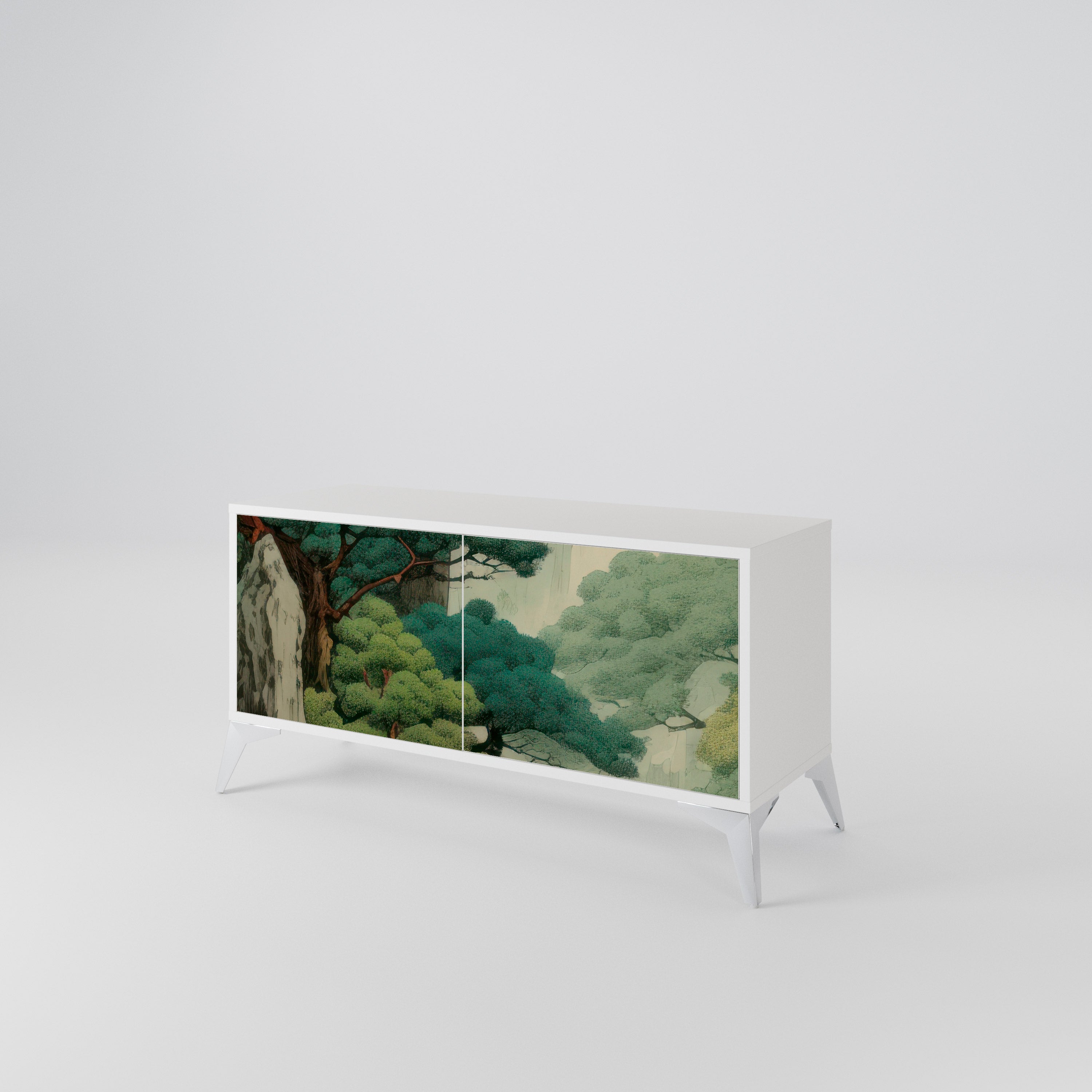 VERDURE ABYSS Kompakt TV-bänk med 2 dörrar