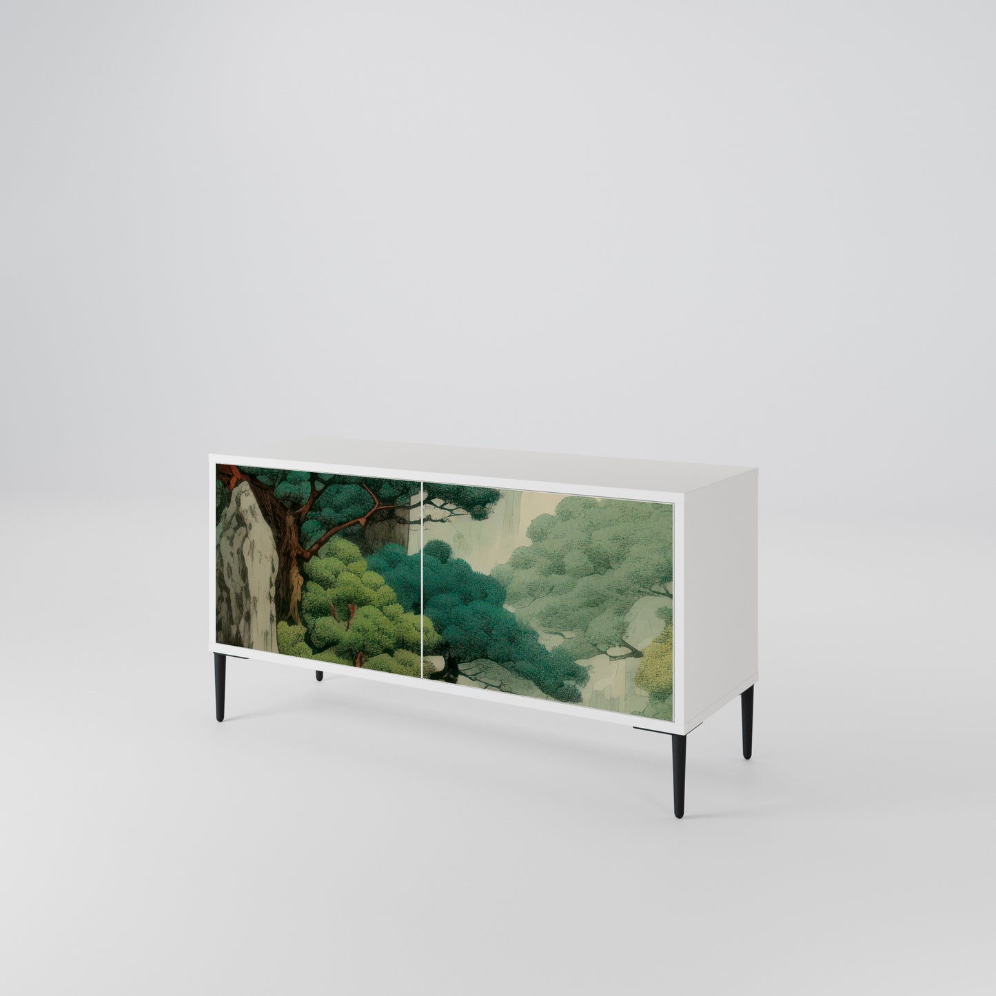 VERDURE ABYSS Kompakt TV-bänk med 2 dörrar