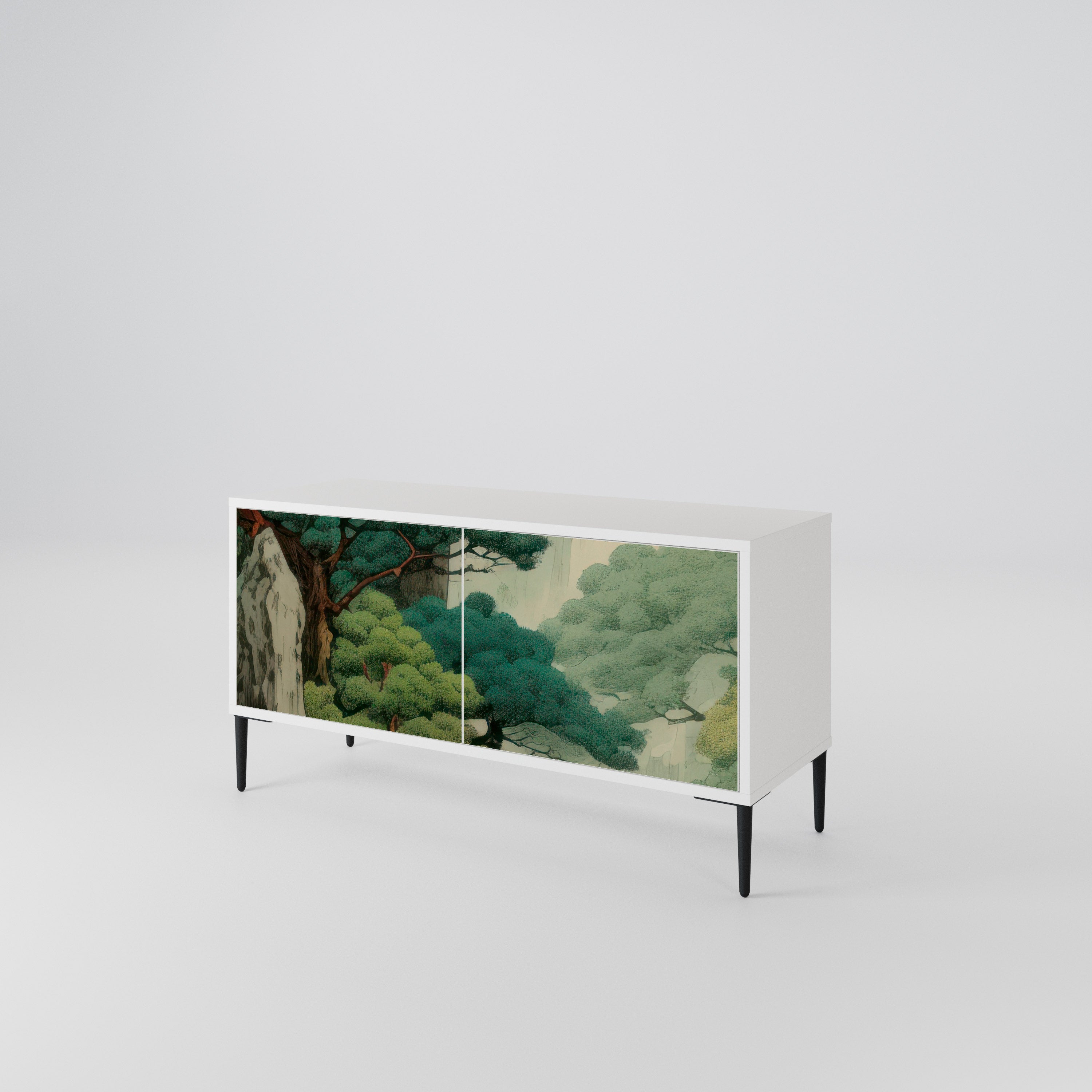 VERDURE ABYSS Kompakt TV-bänk med 2 dörrar