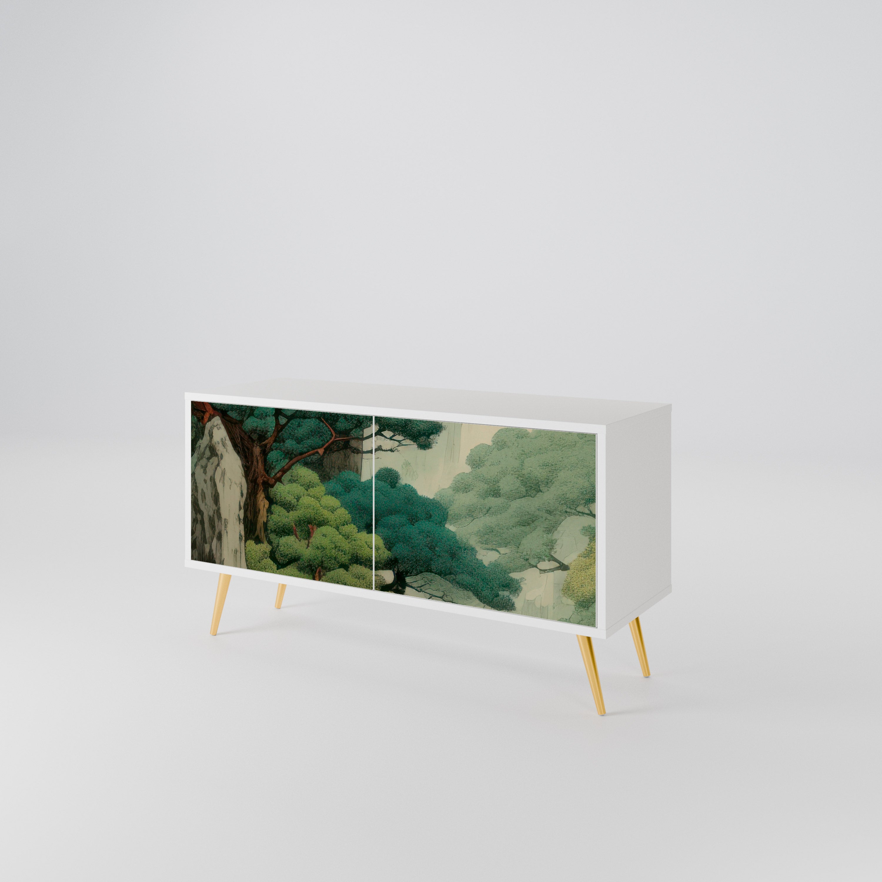 VERDURE ABYSS Kompakt TV-bänk med 2 dörrar
