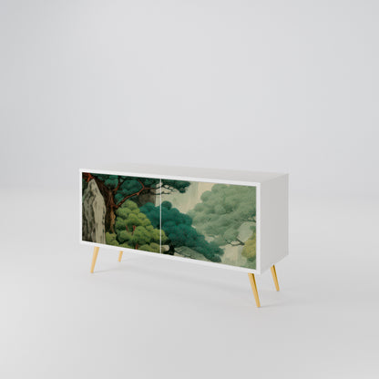 VERDURE ABYSS Kompakt TV-bänk med 2 dörrar
