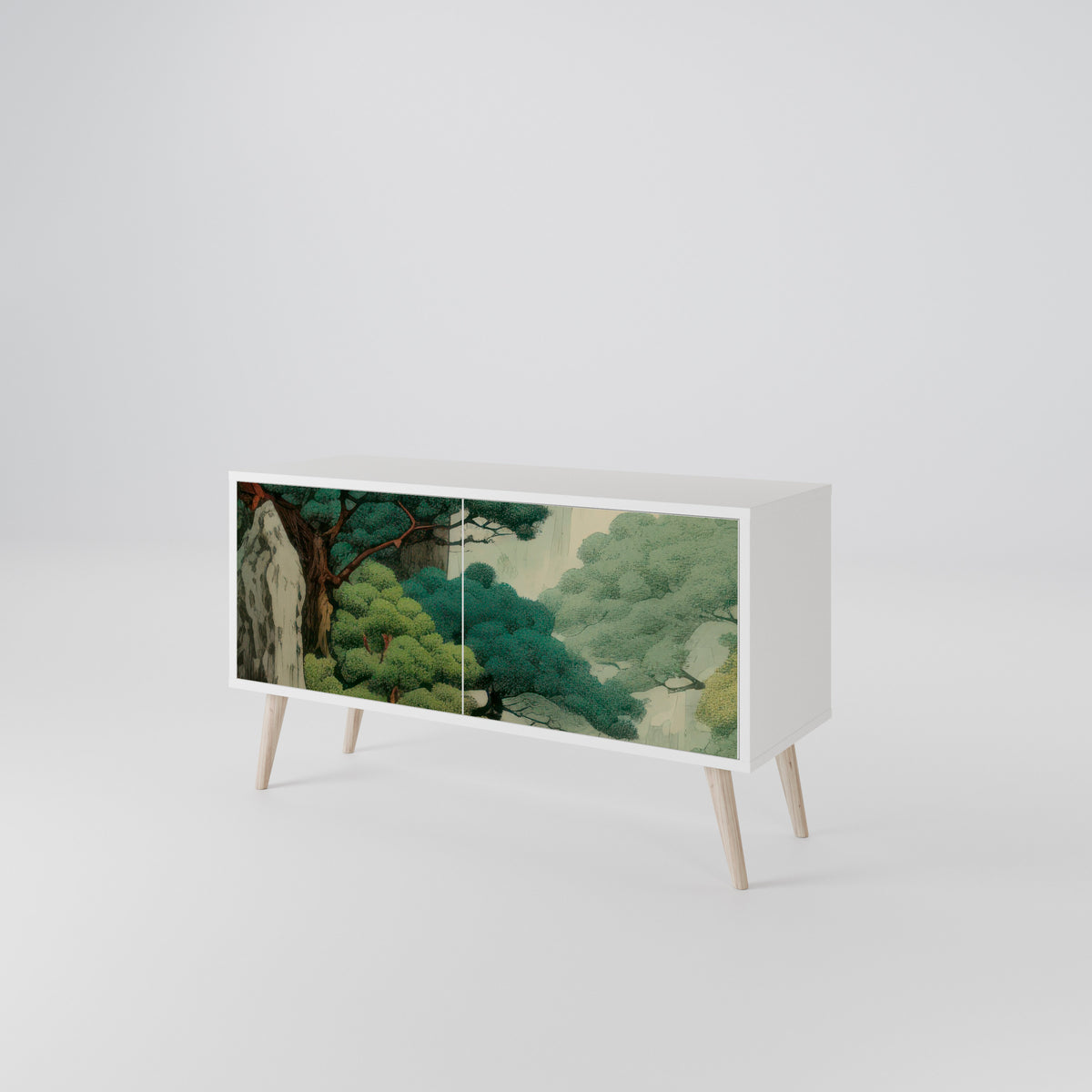 VERDURE ABYSS Kompakt TV-bänk med 2 dörrar