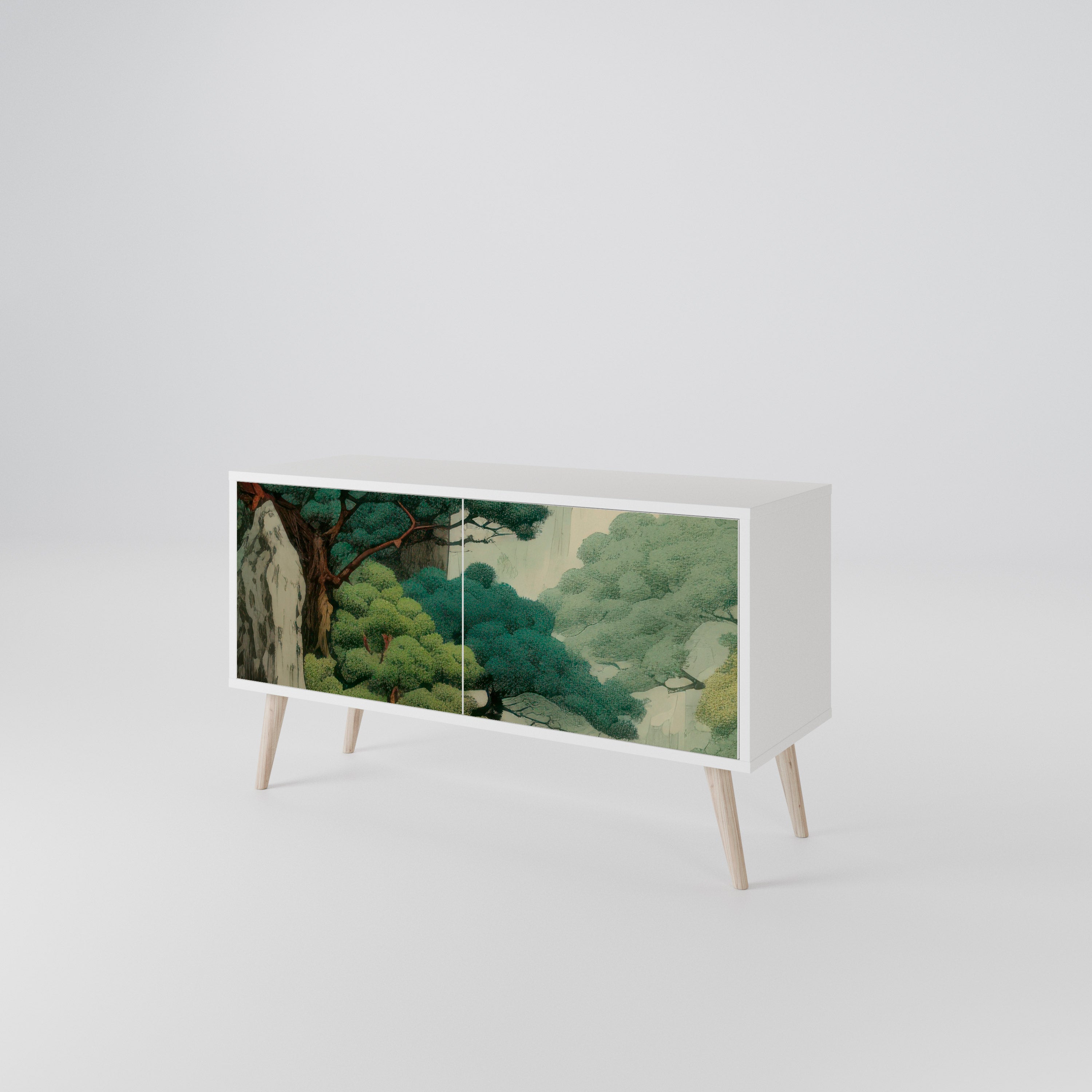 VERDURE ABYSS Kompakt TV-bänk med 2 dörrar