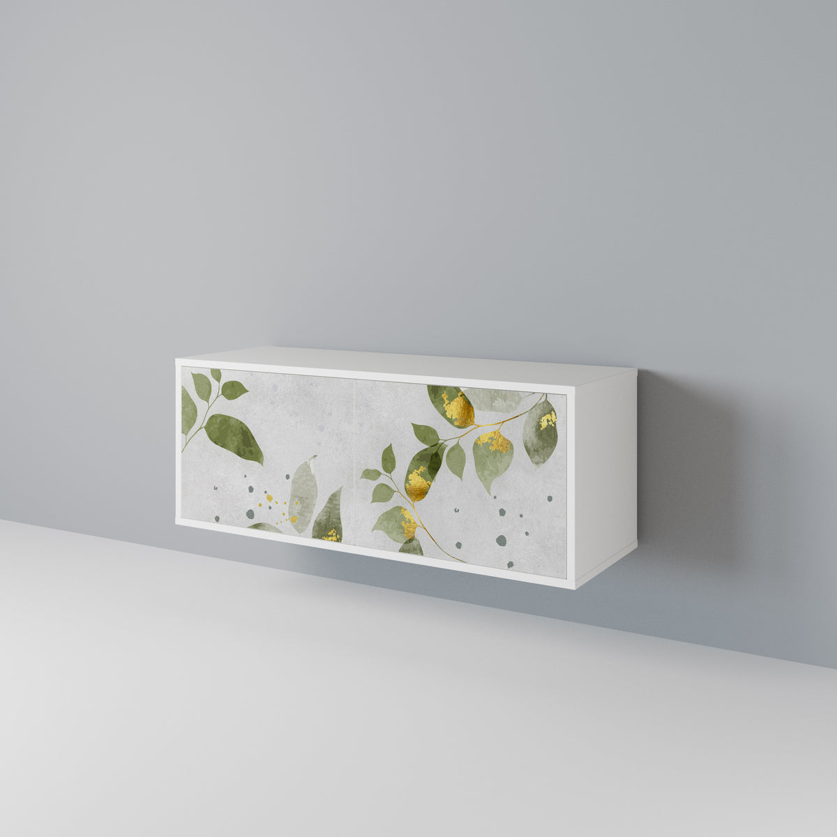 ELEGANT BOTANICS Kompakt TV-bänk med 2 dörrar