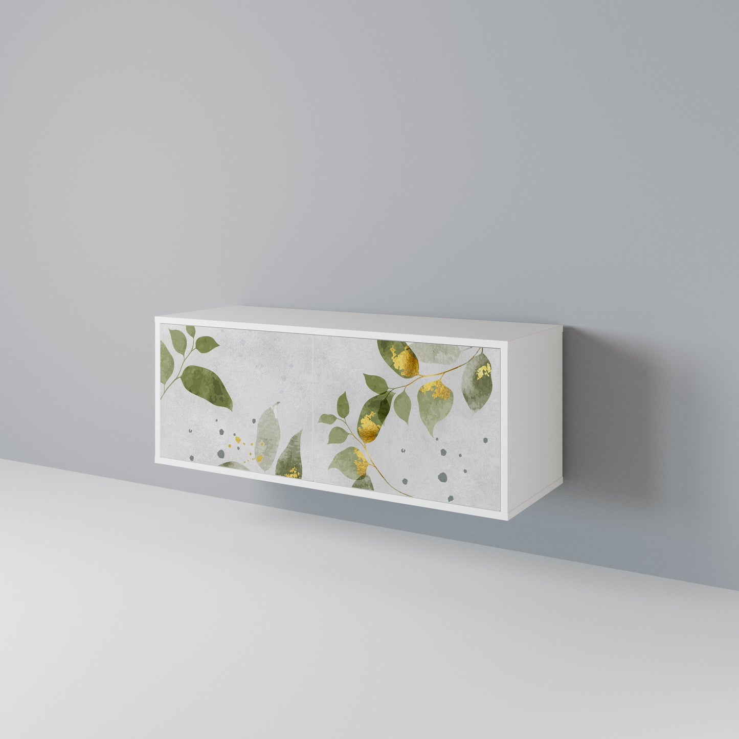 ELEGANT BOTANICS Kompakt TV-bänk med 2 dörrar