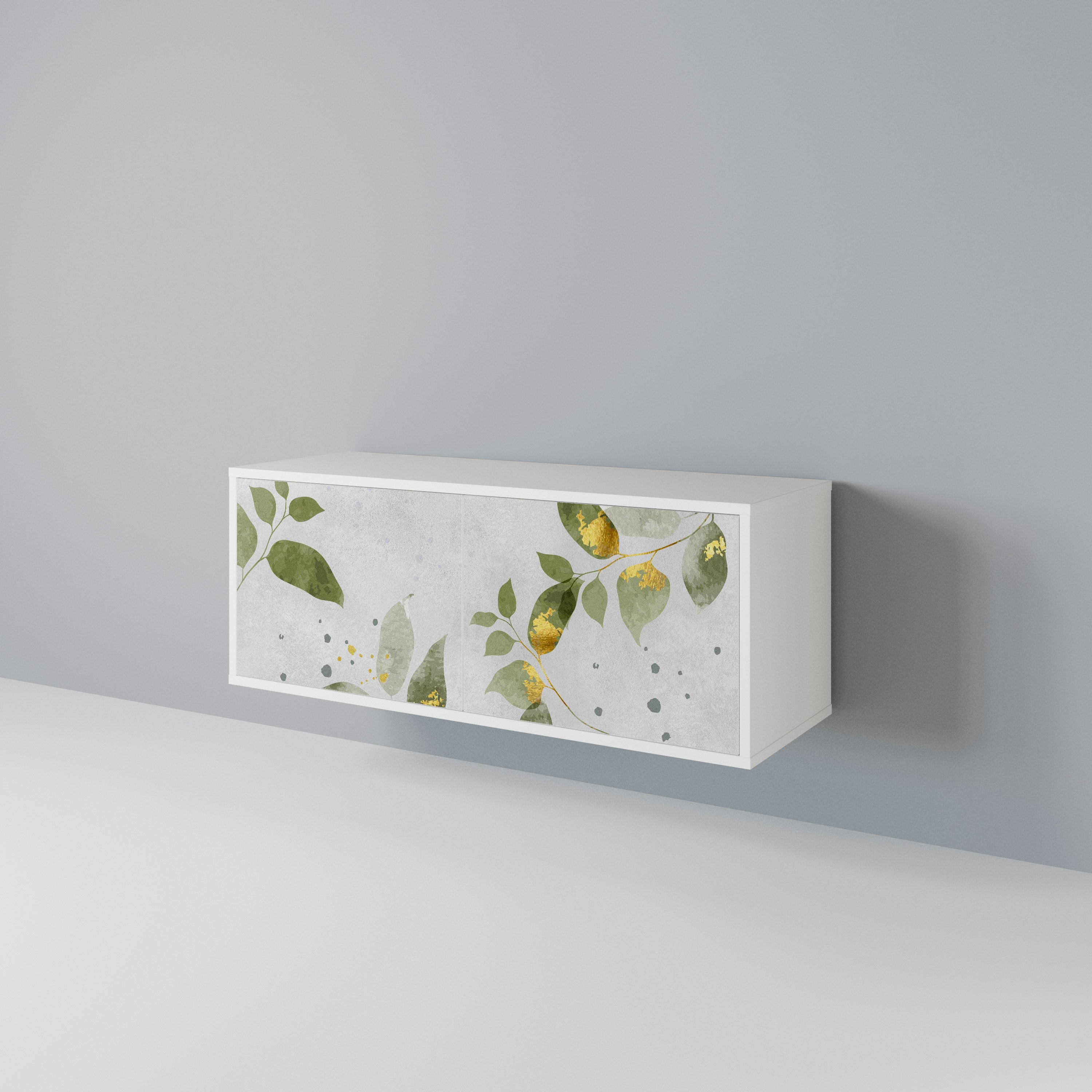ELEGANT BOTANICS Kompakt TV-bänk med 2 dörrar