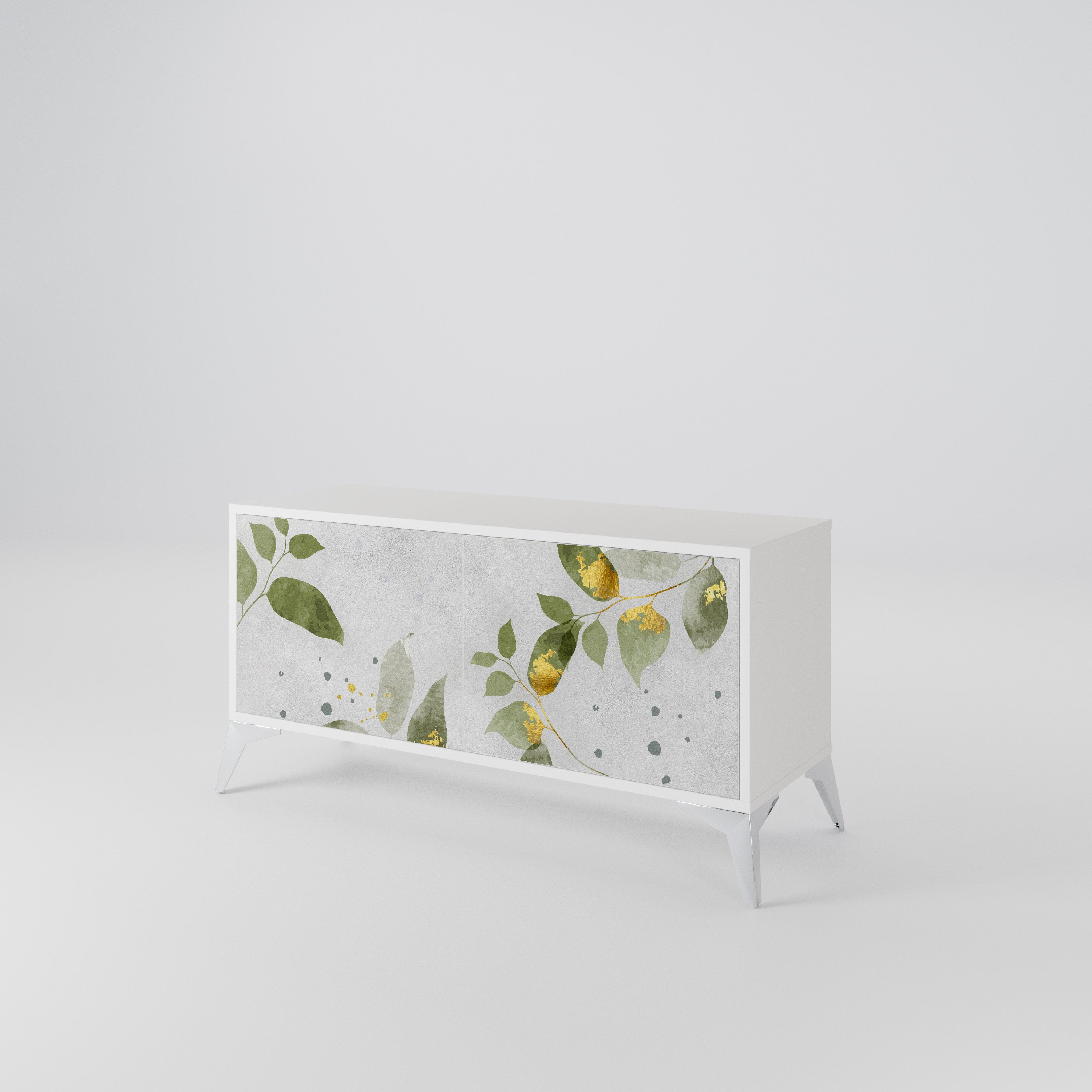 ELEGANT BOTANICS Kompakt TV-bänk med 2 dörrar