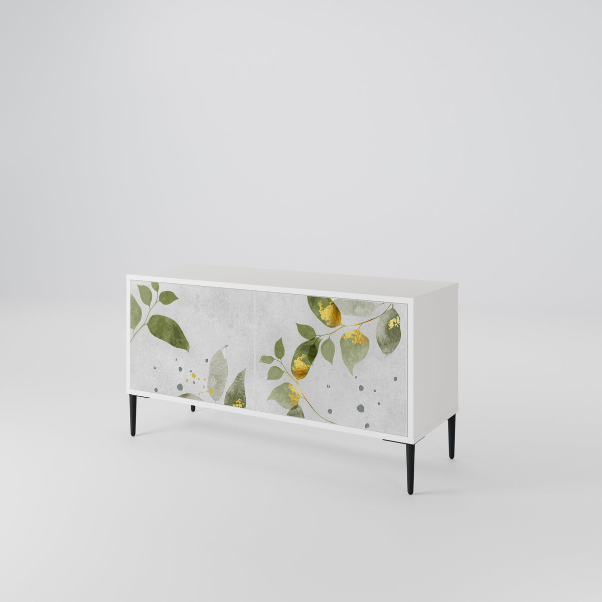ELEGANT BOTANICS Kompakt TV-bänk med 2 dörrar