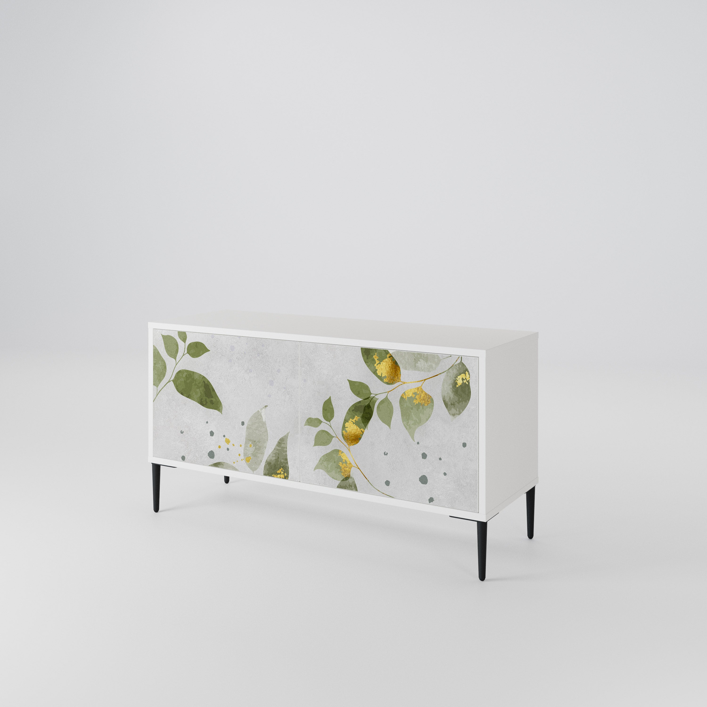 ELEGANT BOTANICS Kompakt TV-bänk med 2 dörrar