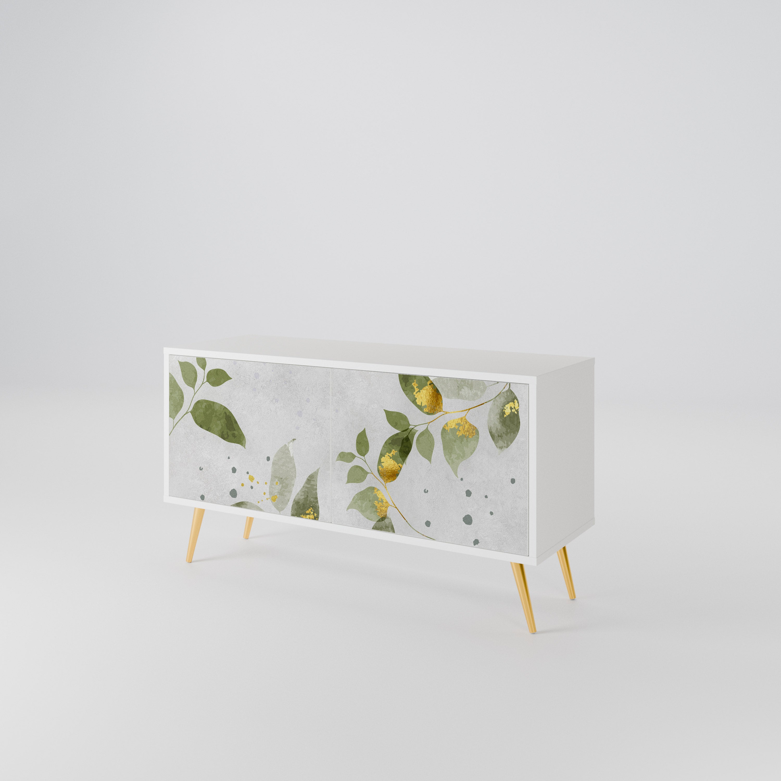 ELEGANT BOTANICS Kompakt TV-bänk med 2 dörrar