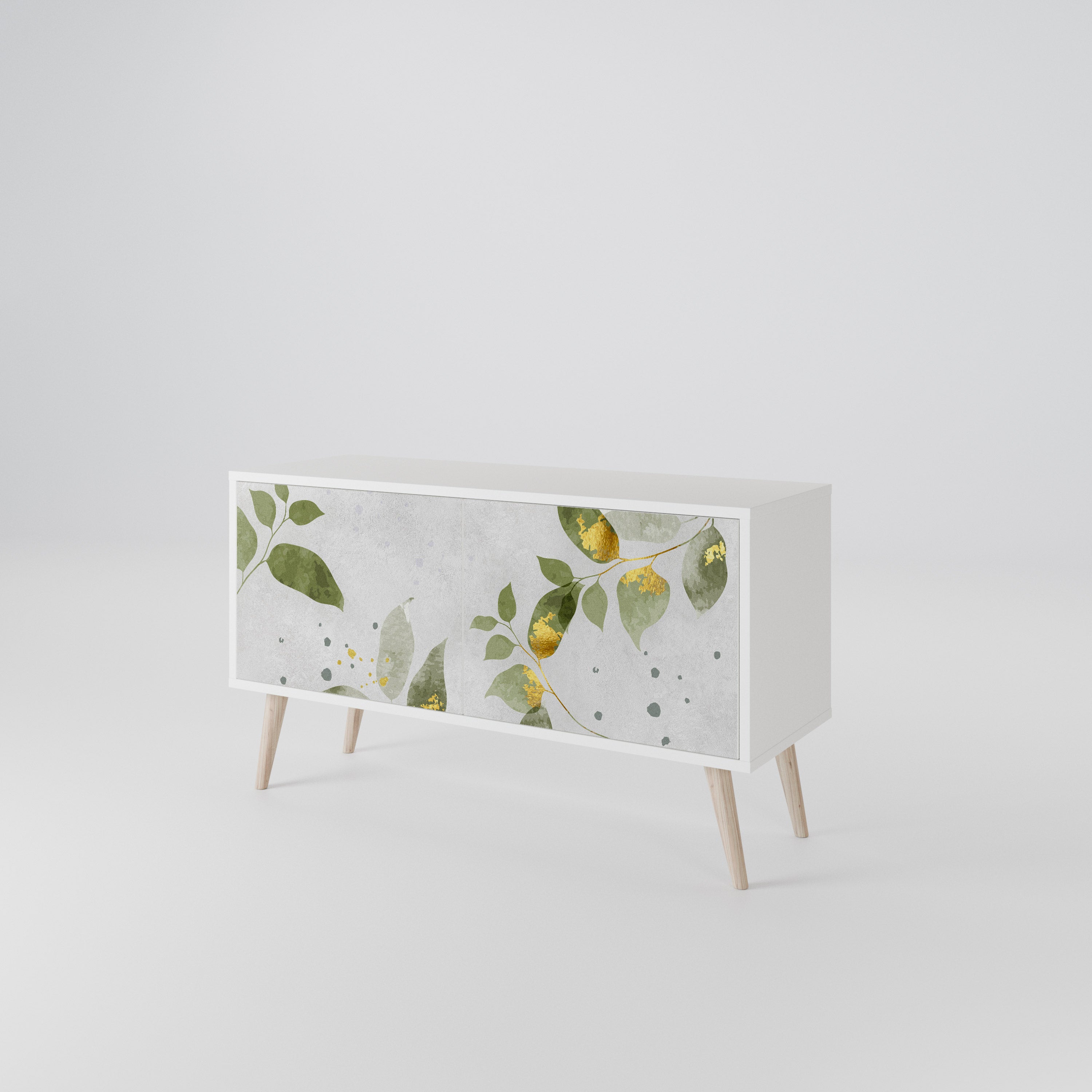 ELEGANT BOTANICS Kompakt TV-bänk med 2 dörrar