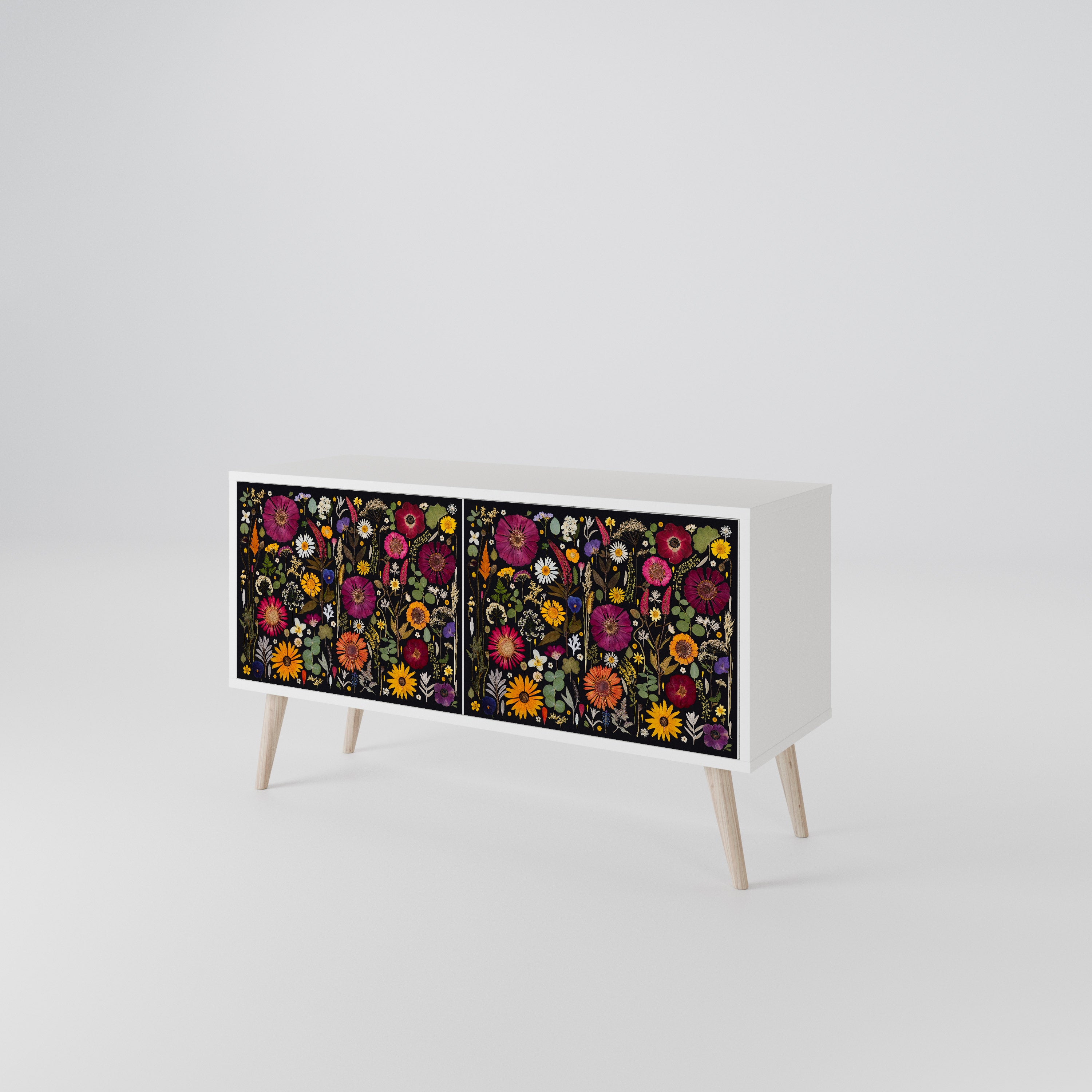 MIDNIGHT GARDEN Compact 2-Door TV Cabinet