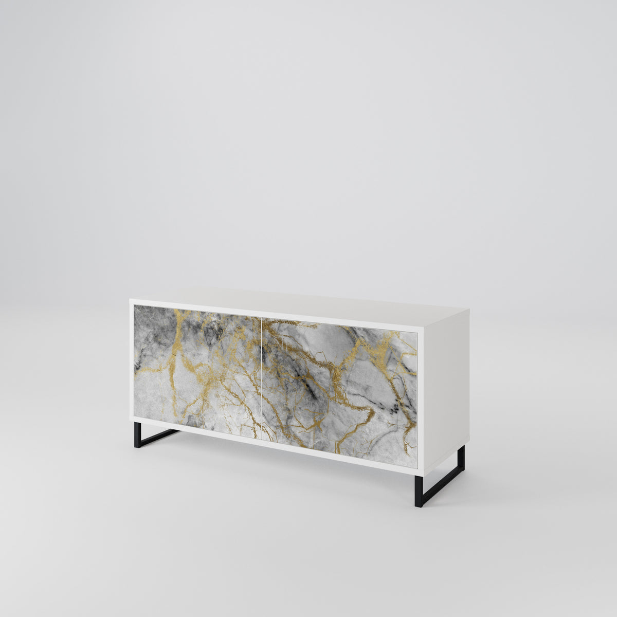 TIMELESS GLIDE Kompakt TV-bänk med 2 dörrar