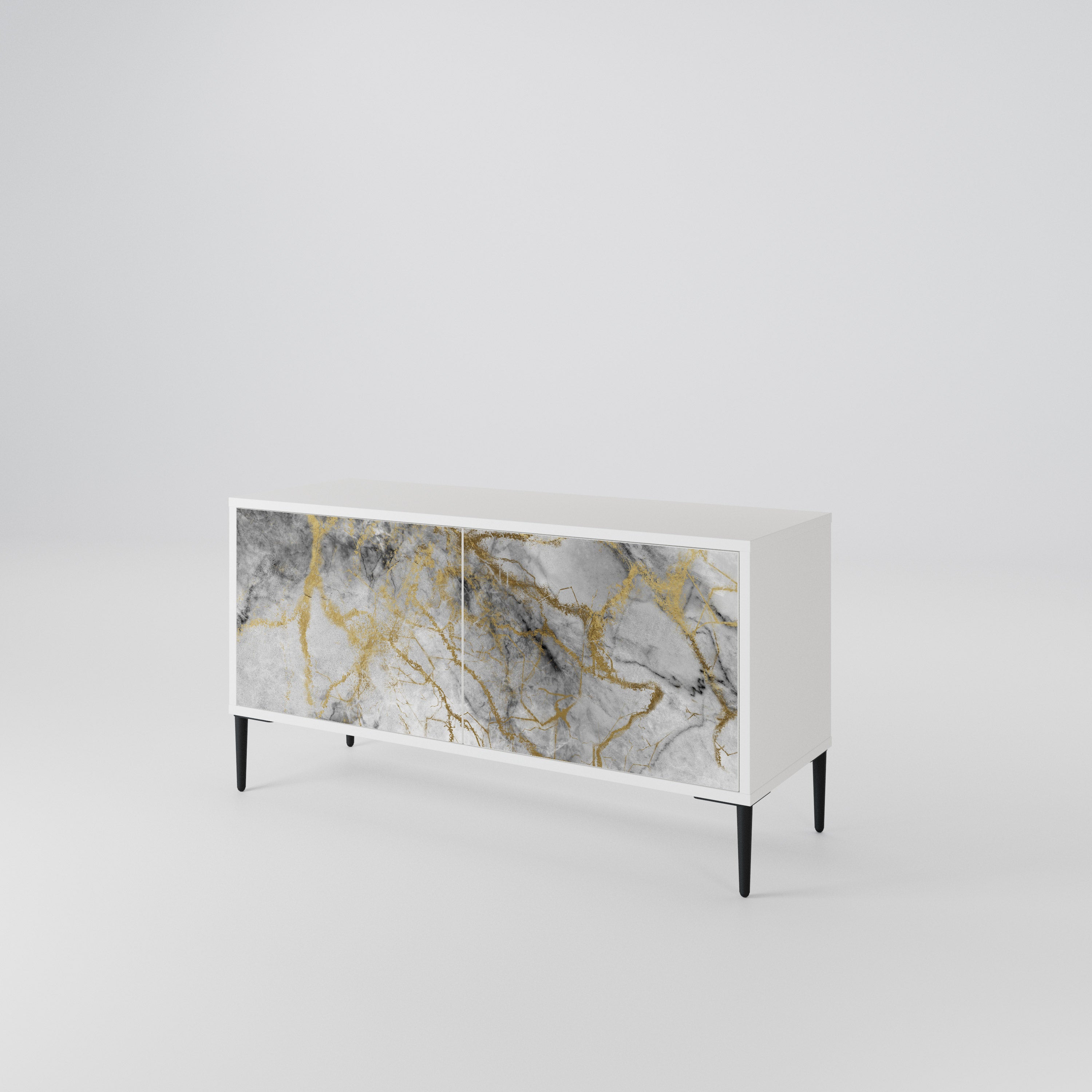 TIMELESS GLIDE Kompakt TV-bänk med 2 dörrar