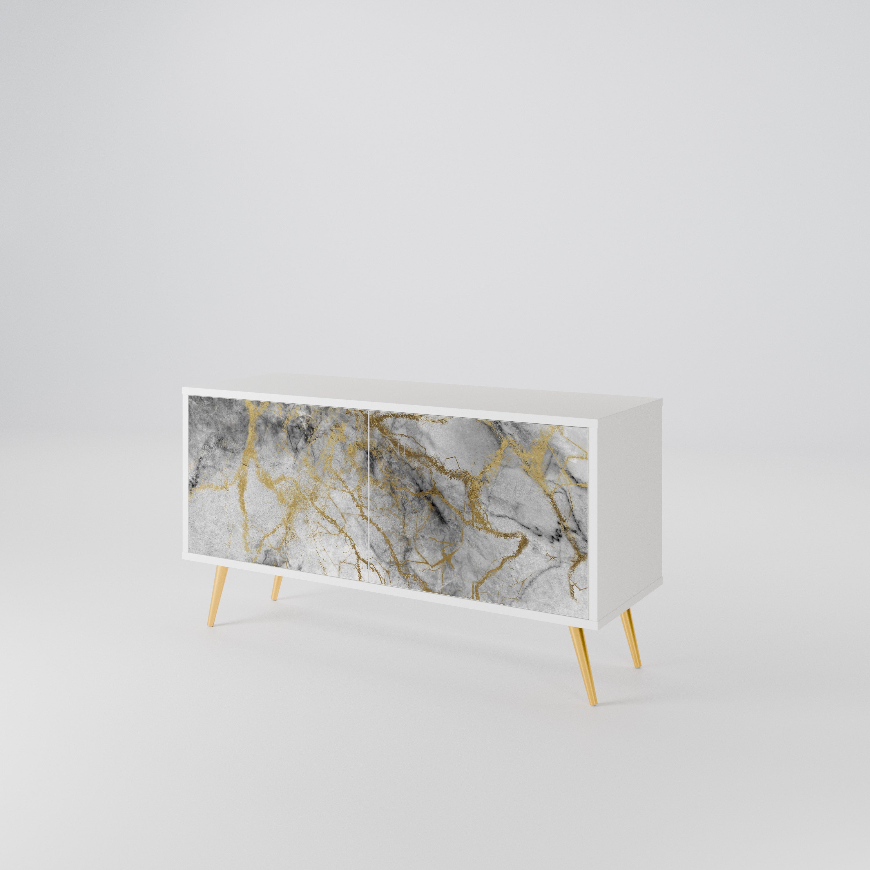 TIMELESS GLIDE Kompakt TV-bänk med 2 dörrar