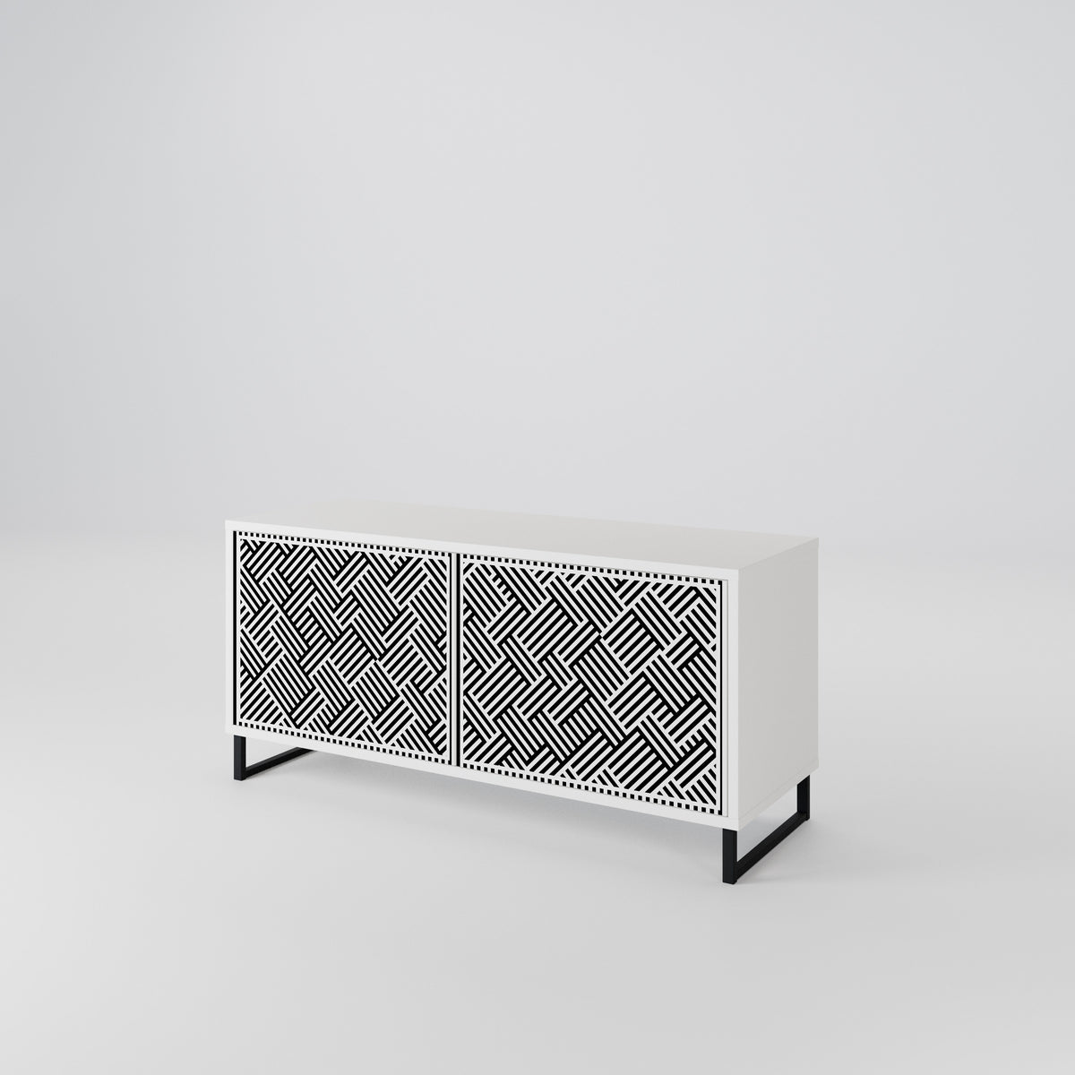TEMPORARY SEQUENCE Compact 2-Door TV Cabinet