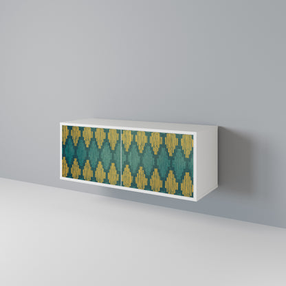 POLYGONS Kompakt TV-bänk med 2 dörrar
