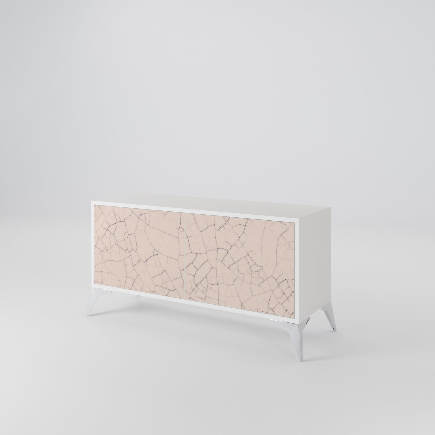 CERAMIC TEXTURE Kompakt TV-bänk med 2 dörrar