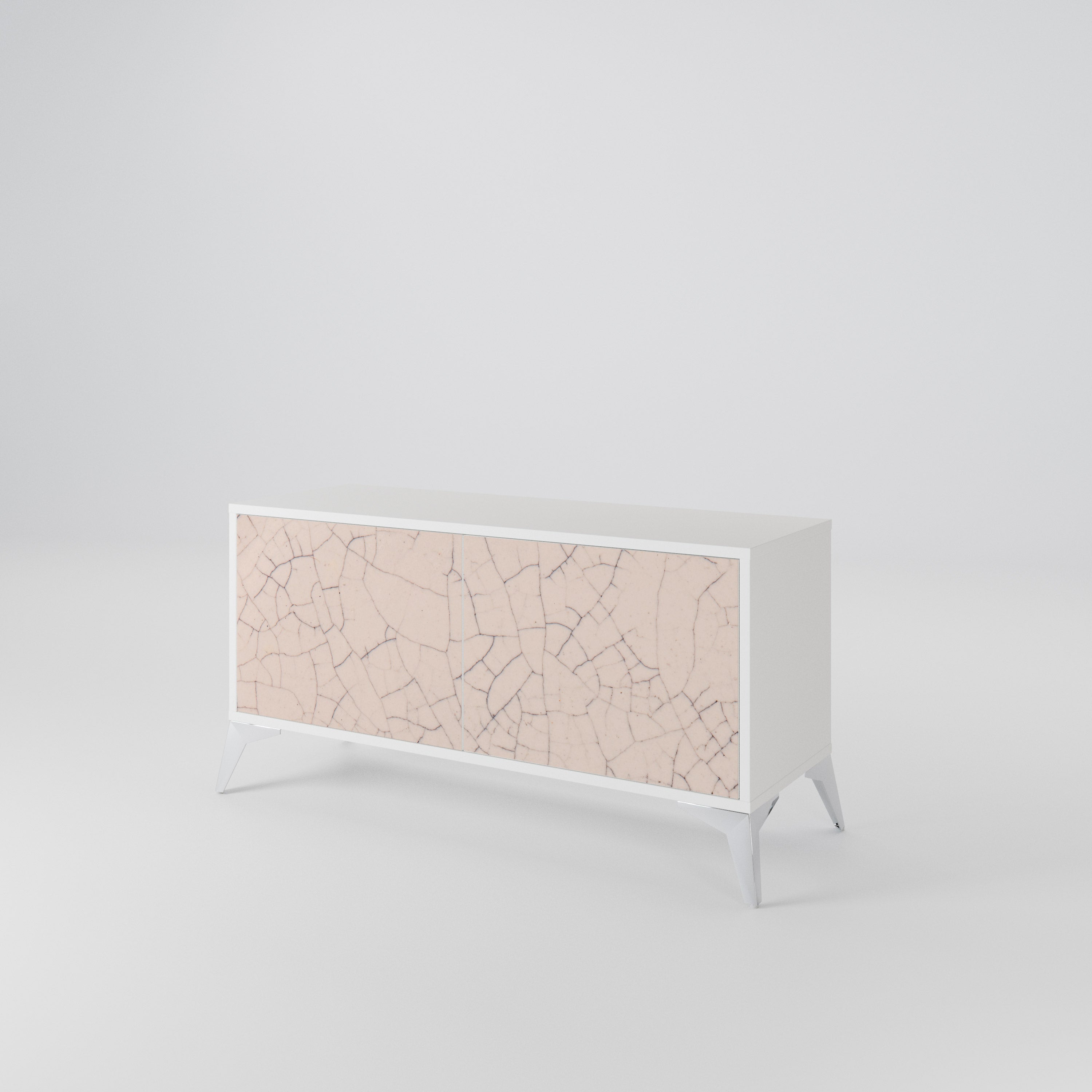 CERAMIC TEXTURE Kompakt TV-bänk med 2 dörrar