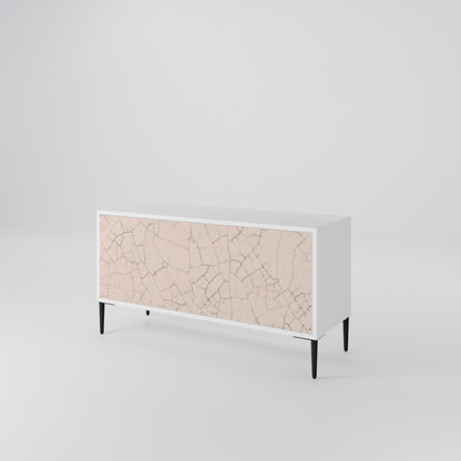 CERAMIC TEXTURE Kompakt TV-bänk med 2 dörrar