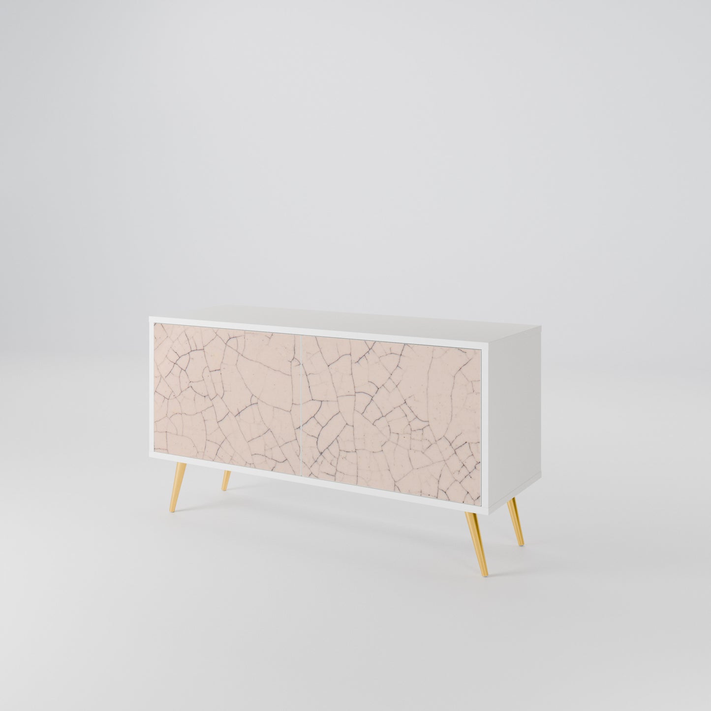 CERAMIC TEXTURE Kompakt TV-bänk med 2 dörrar