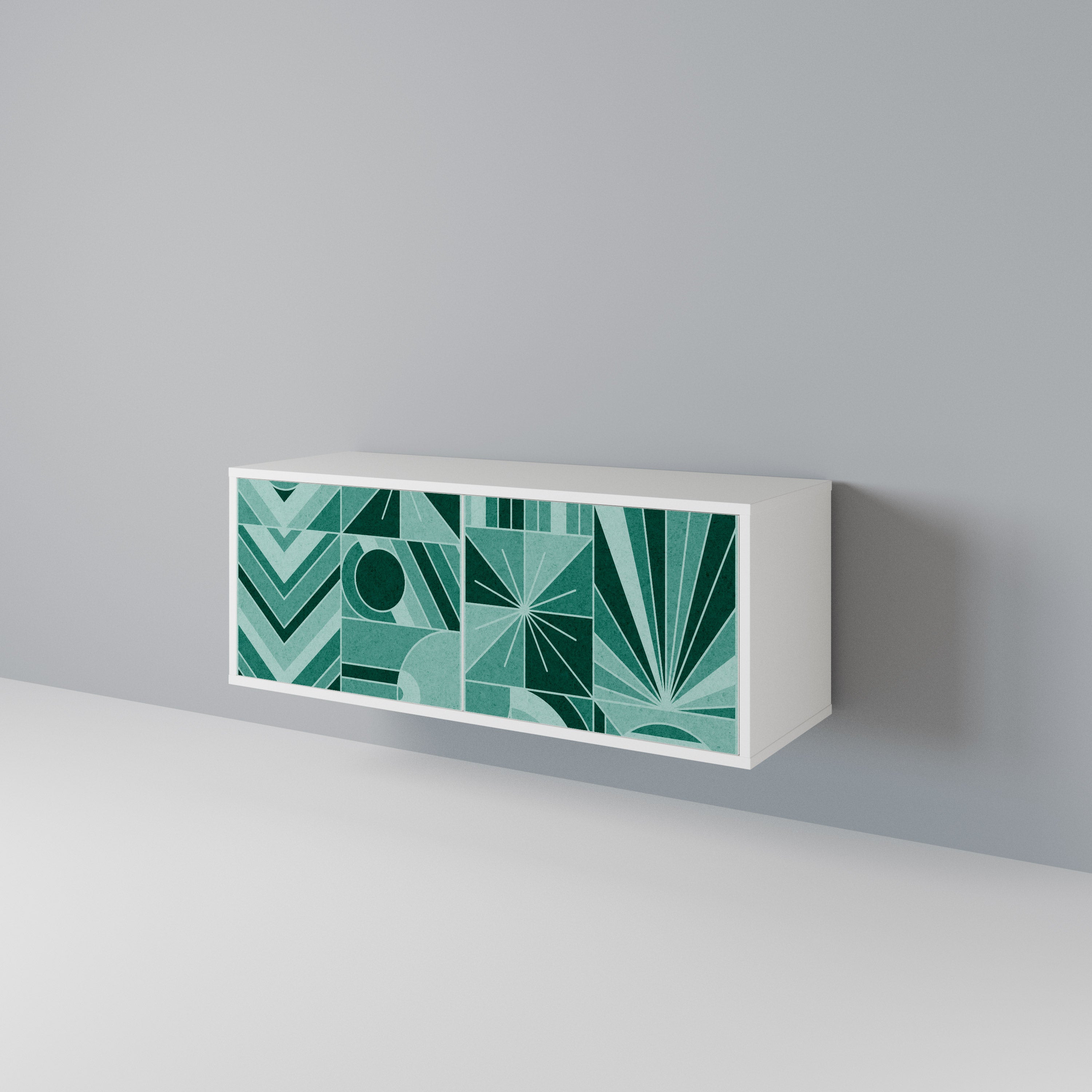 HARMONIC GRID Kompakt TV-bänk med 2 dörrar