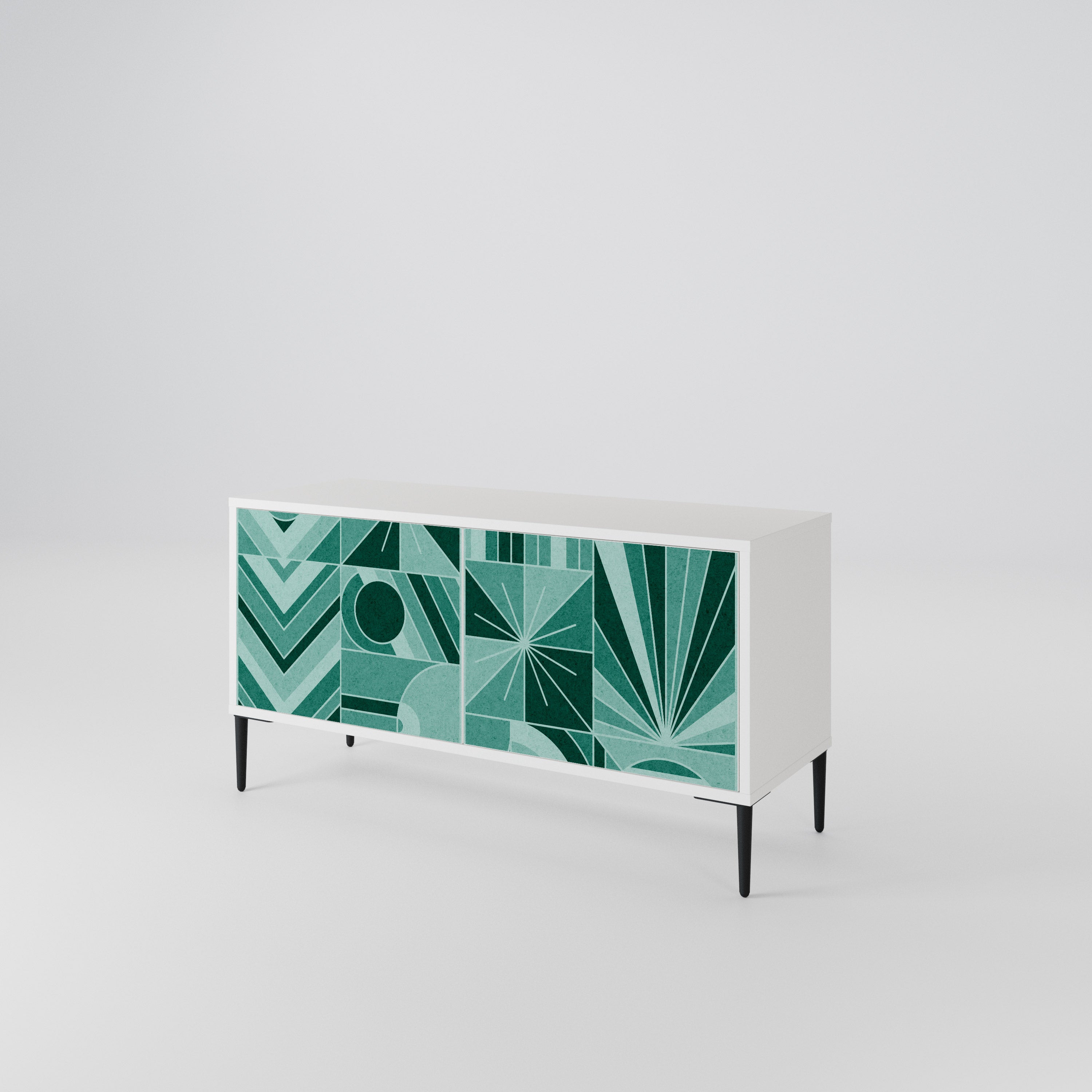 HARMONIC GRID Kompakt TV-bänk med 2 dörrar
