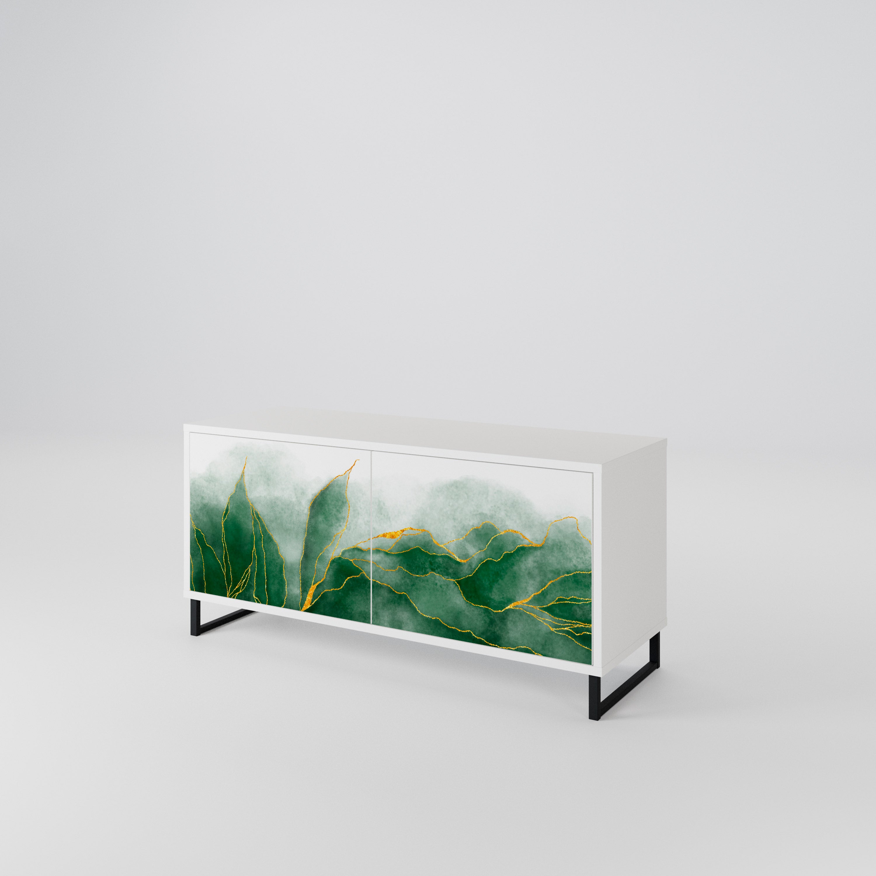 EXPENSIVE NATURE Kompakt TV-bänk med 2 dörrar