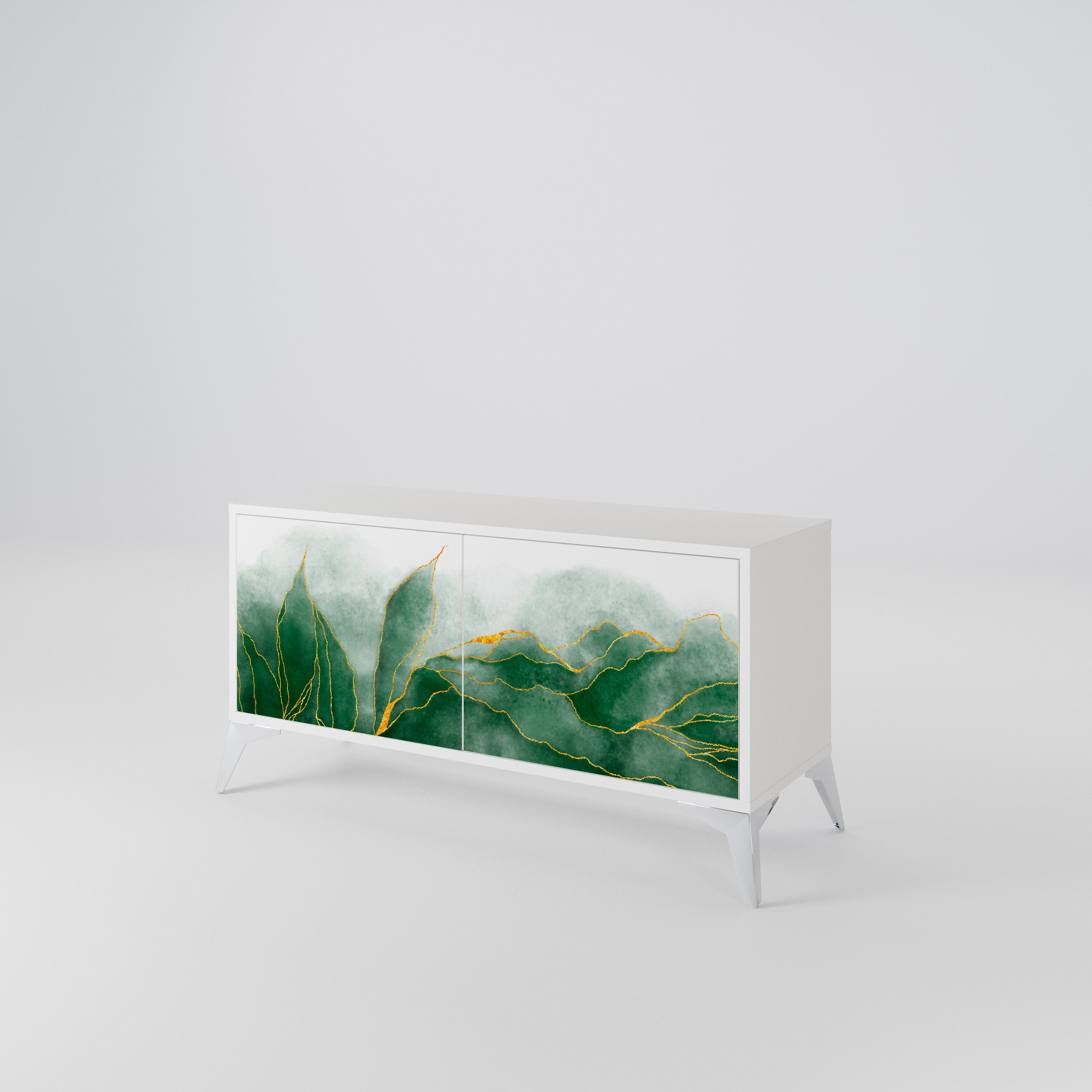 EXPENSIVE NATURE Kompakt TV-bänk med 2 dörrar
