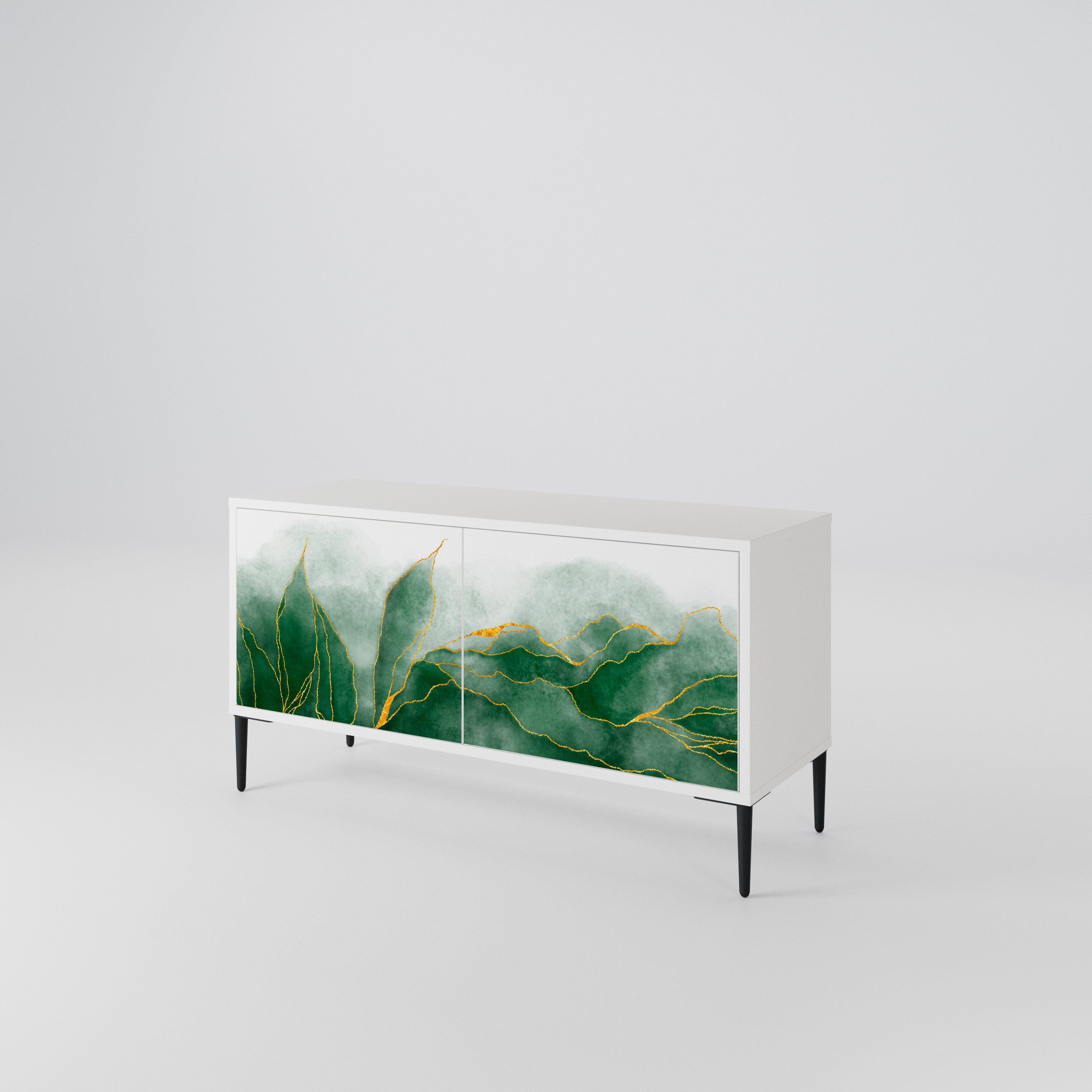 EXPENSIVE NATURE Kompakt TV-bänk med 2 dörrar