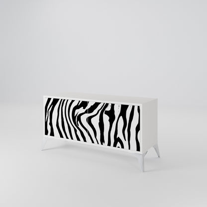 SPLENDID ZEBRA Kompakt TV-bänk med 2 dörrar